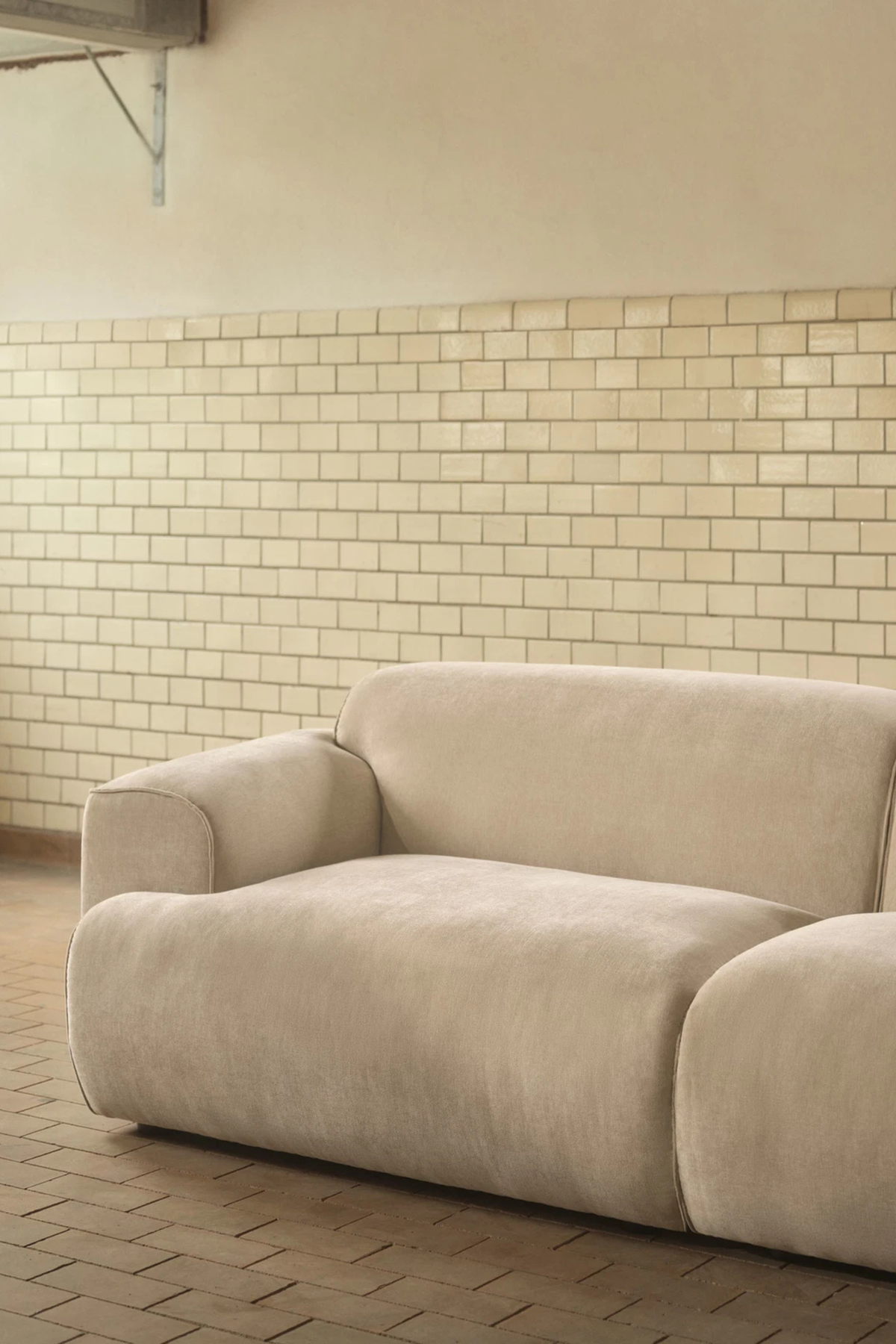 Greta Danny Cream 3 seater sofa