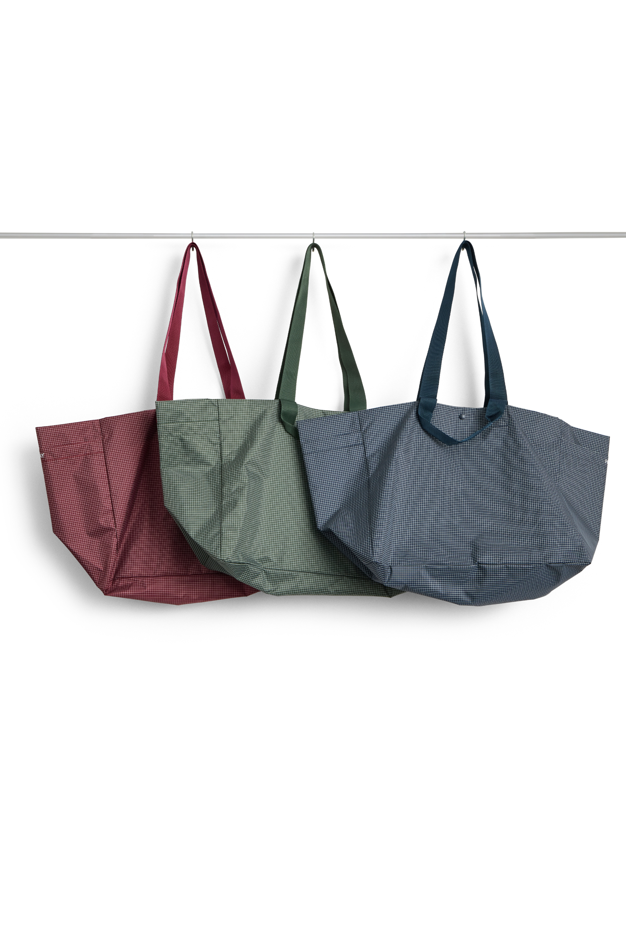 Grid Weekend Bag Medium Burgundy