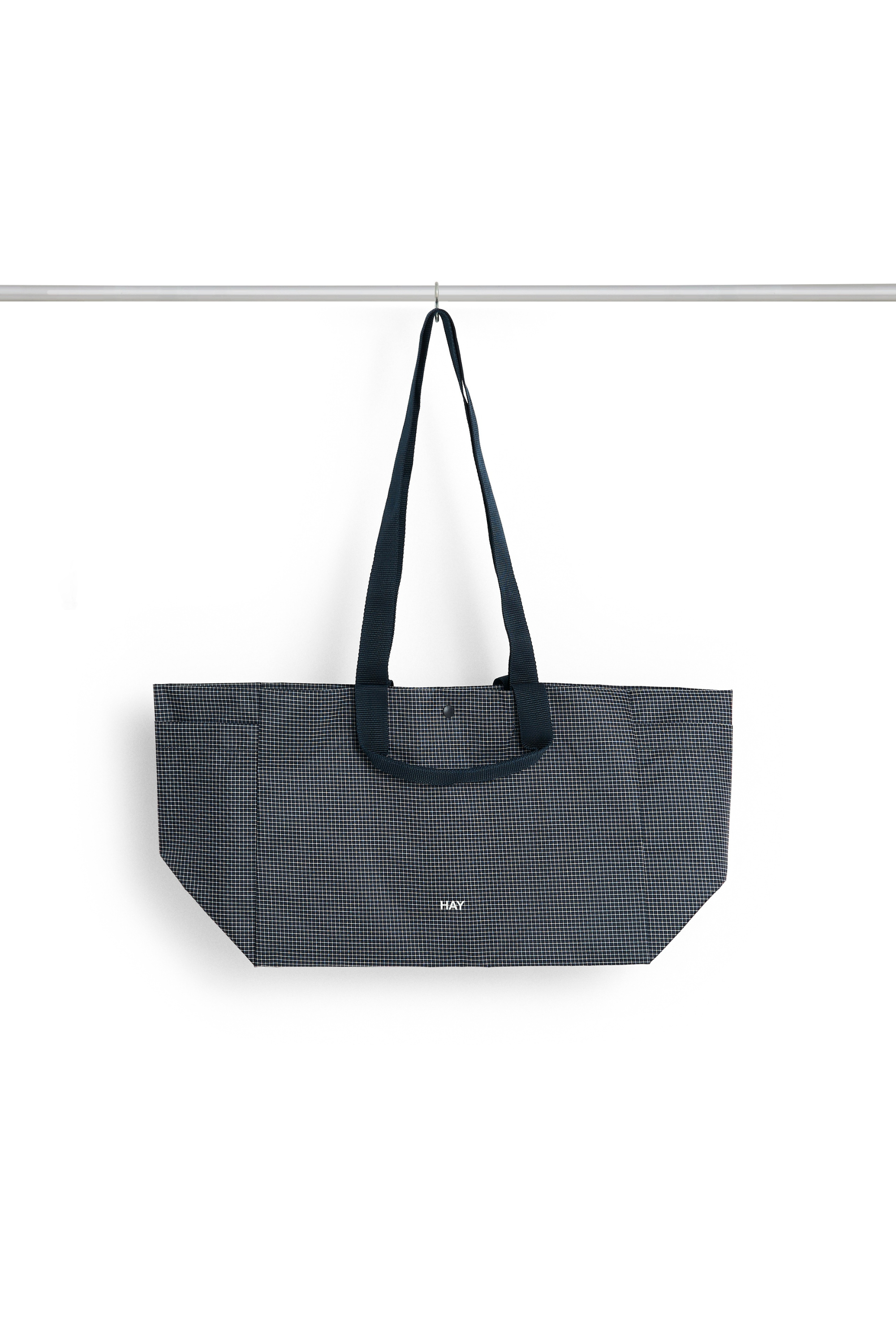 Grid Weekend Bag Small Dark blue