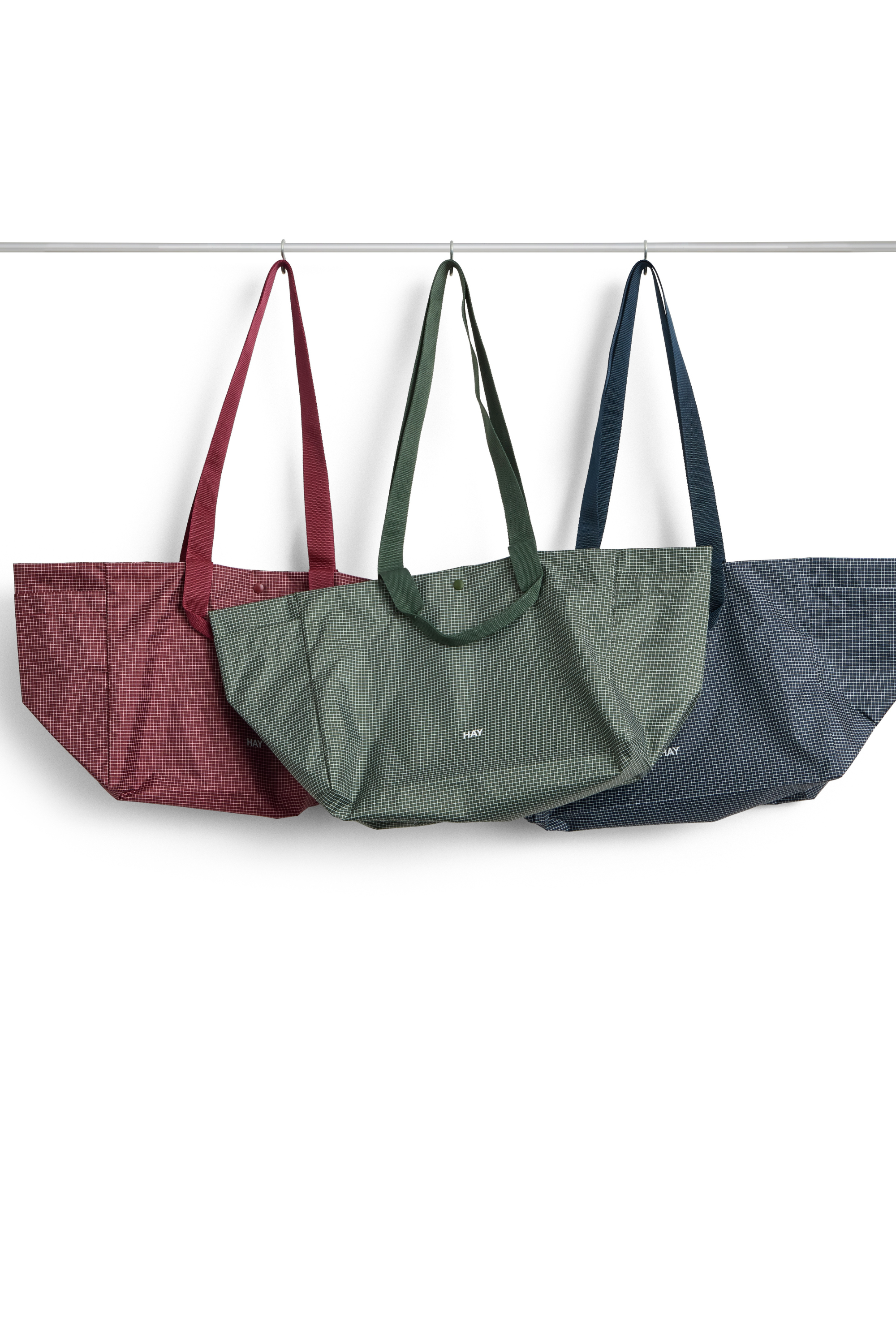 Grid Weekend Bag Small Dark blue