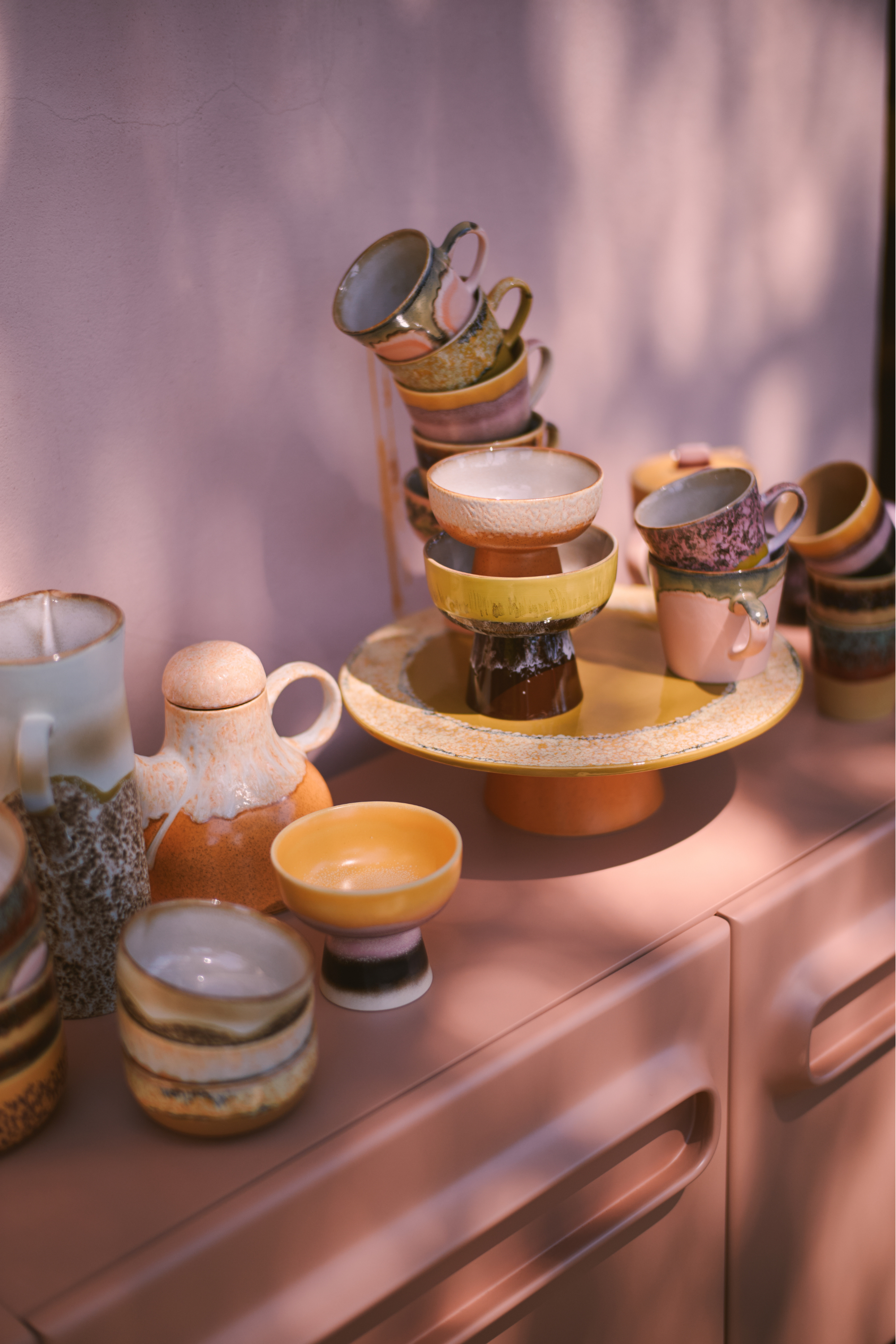 70s Ceramics: Papaya tálca
