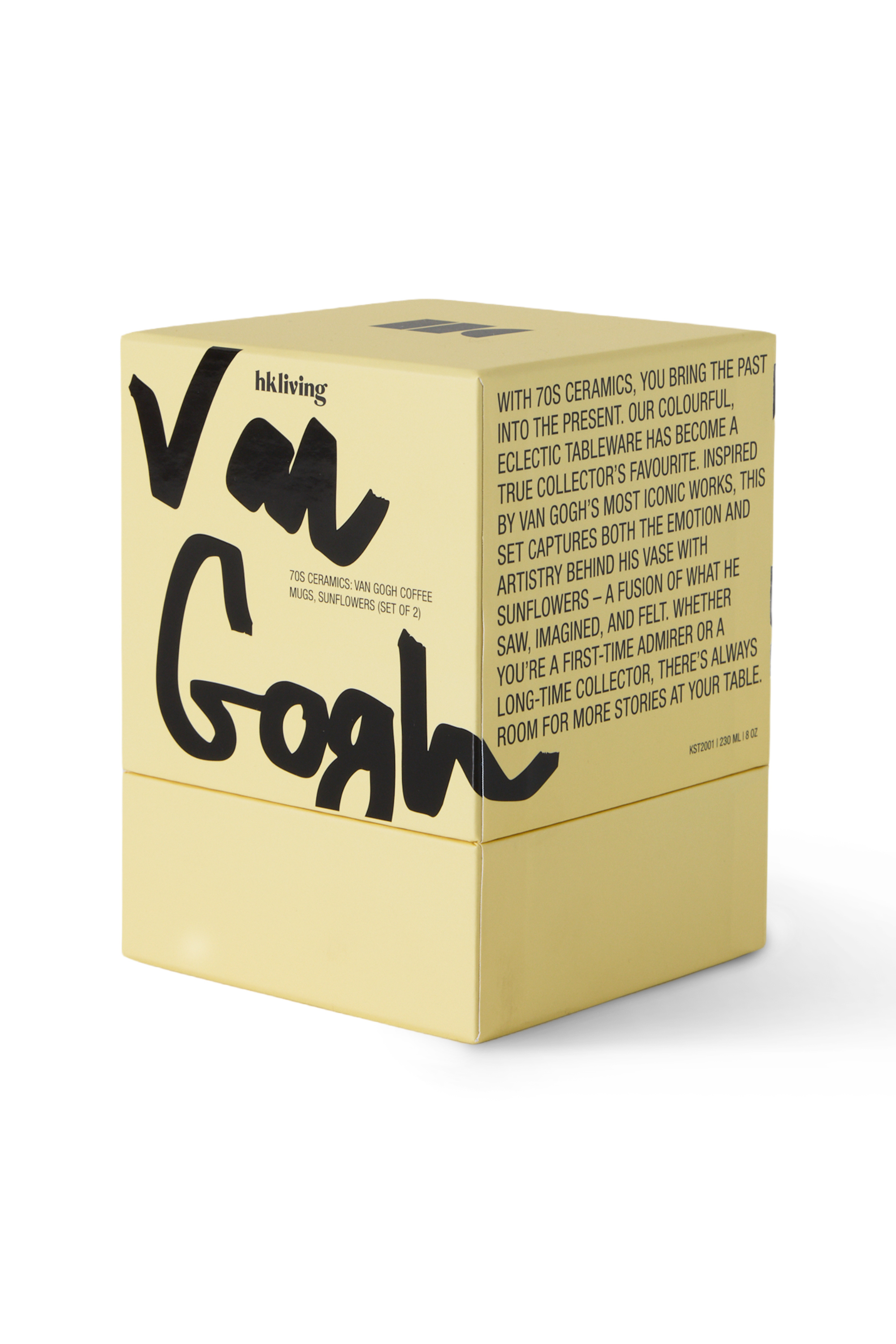 70s Ceramics: Van Gogh kávésbögrék, Napraforgó, 2 db