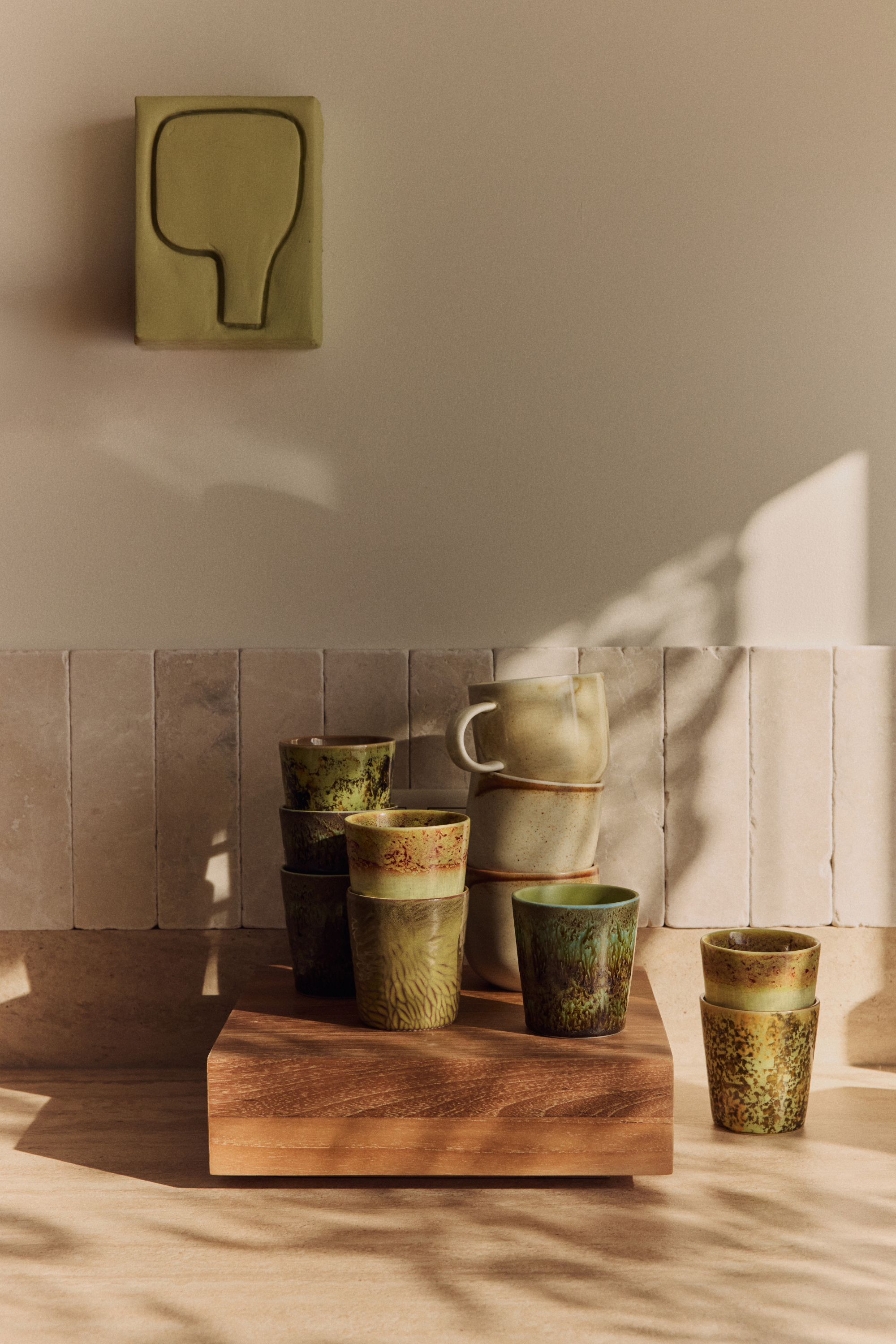 70s Ceramics: Van Gogh kávésbögrék, Napraforgó, 2 db