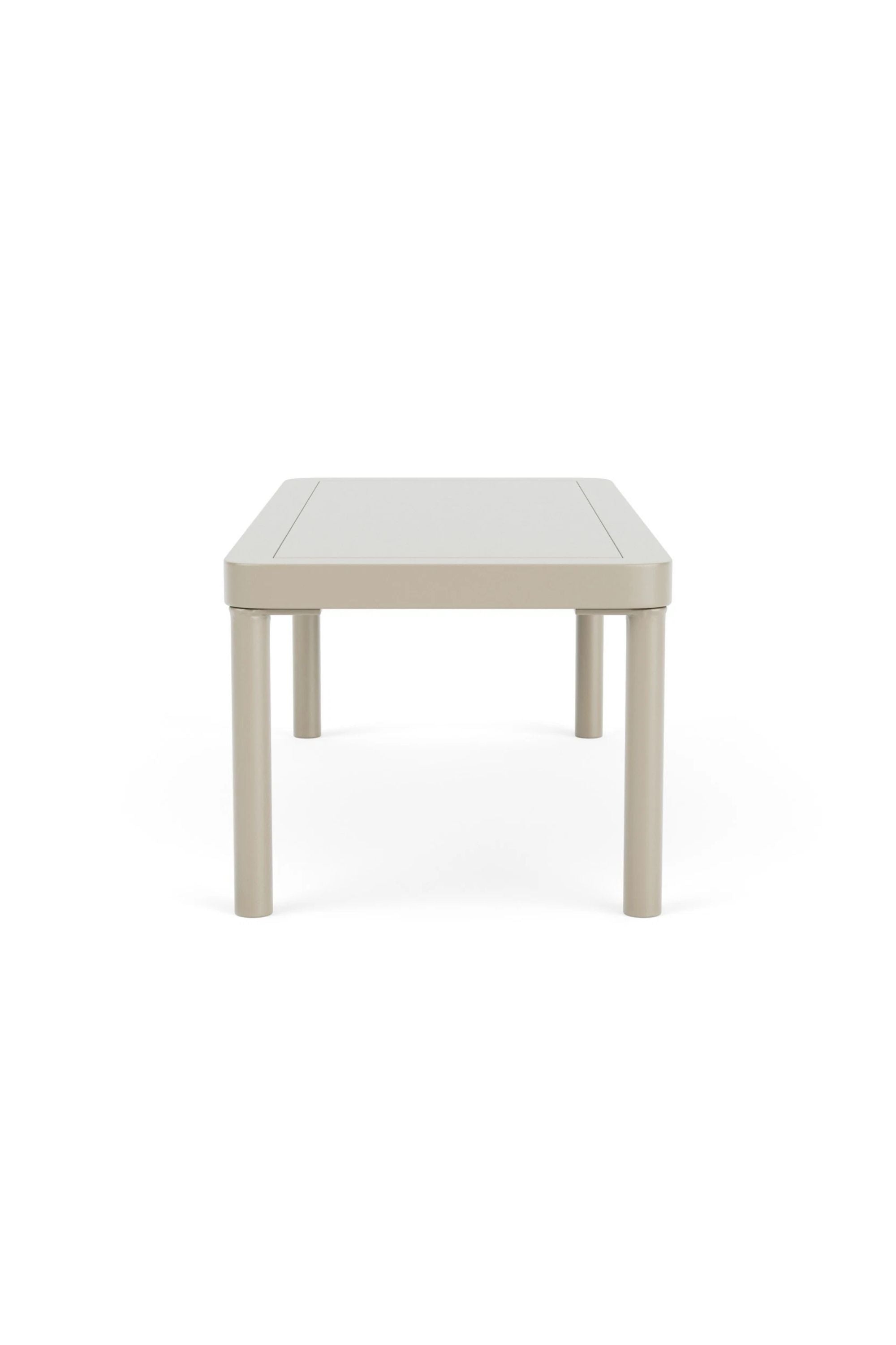 Hadley Outdoor Coffee table 30 x 70 Coral Sand Steel