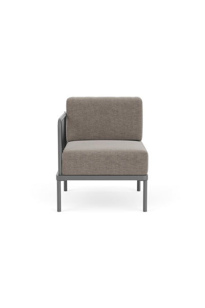 Hadley Outdoor Module 1-seater arm left Sesame