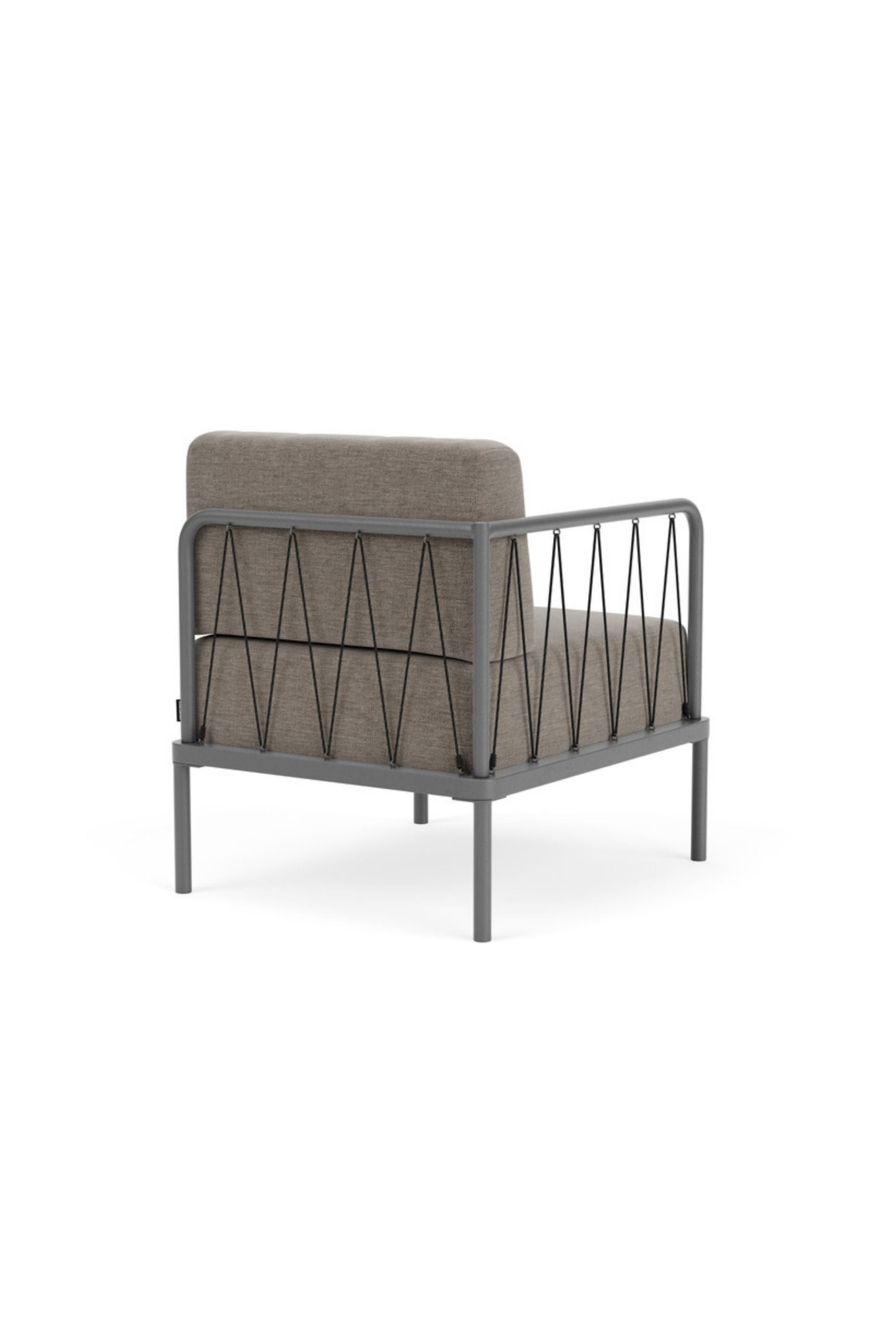 Hadley Outdoor Module 1-seater arm left Sesame