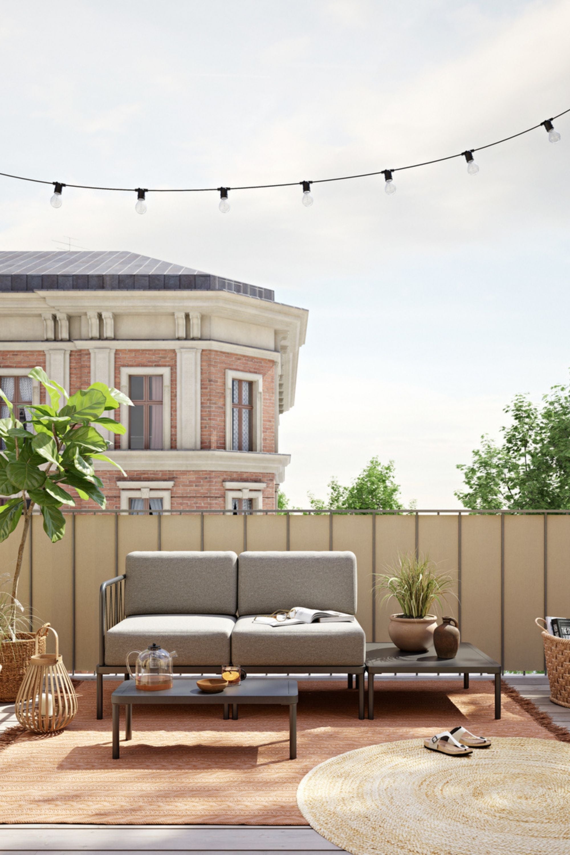 Hadley Outdoor Module 1-seater Sesame