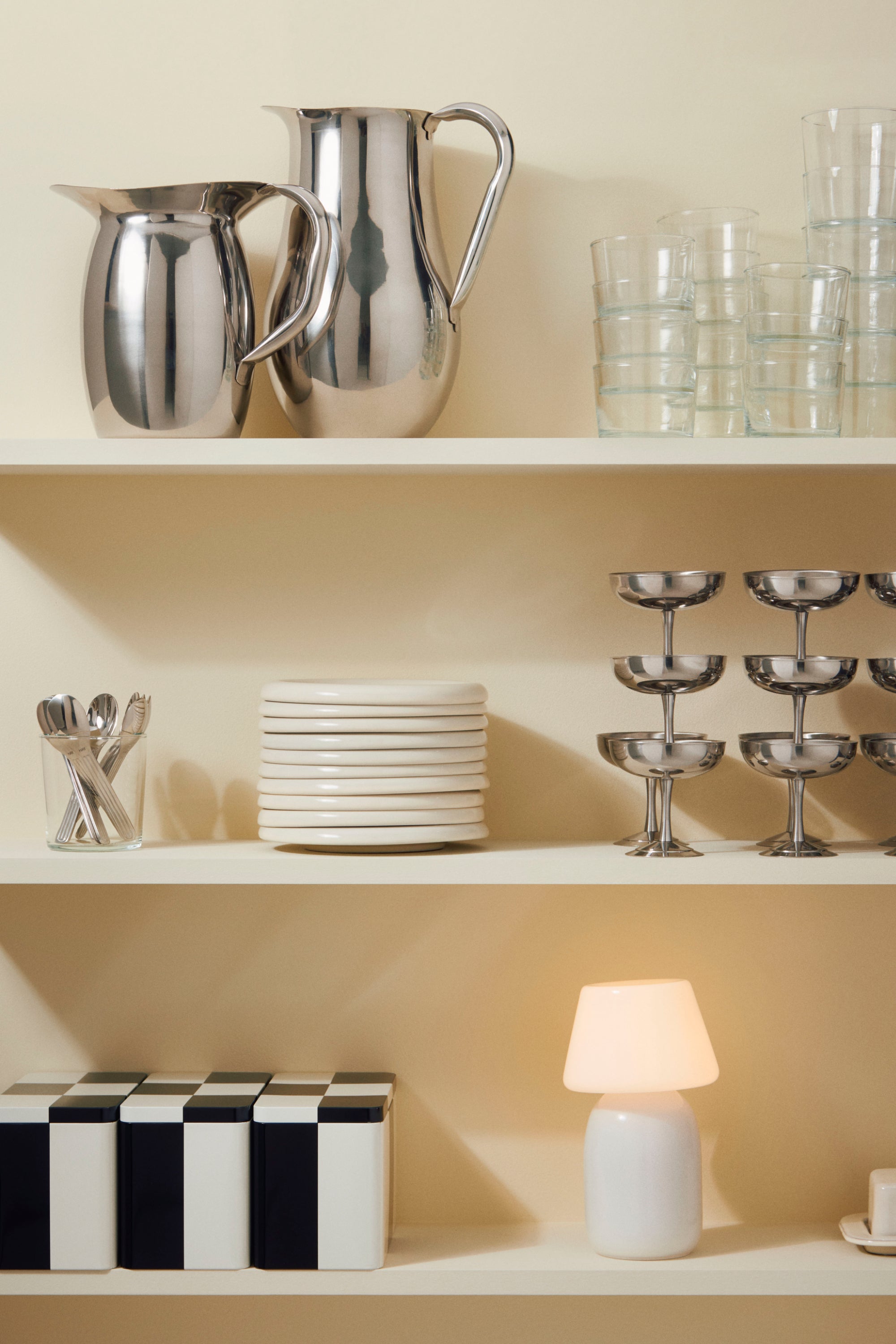 Indian Steel Pitcher Tall Stainless Steel | Hay | Home of Solinfo