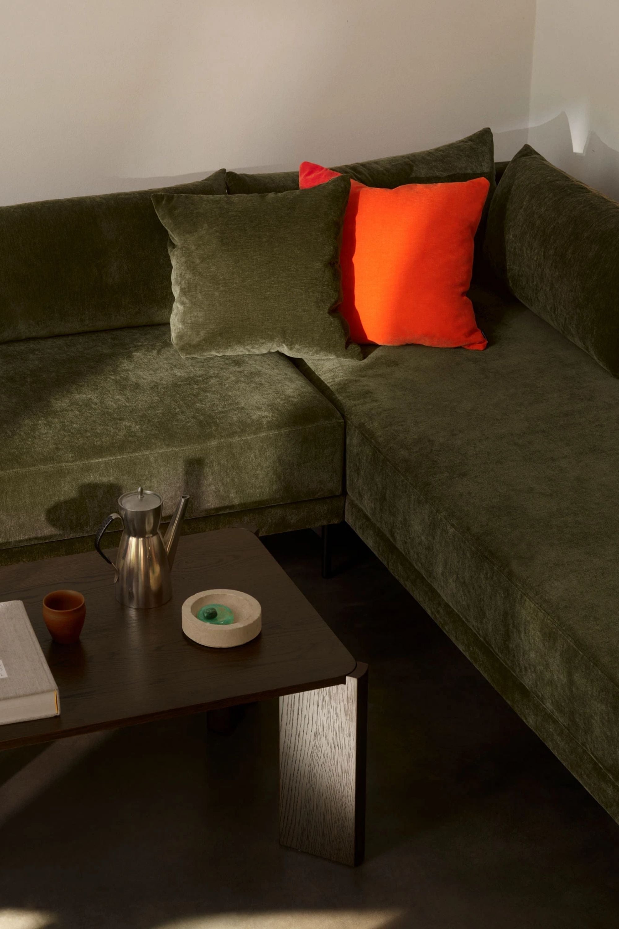 Inez Pillows 50x50 Moss olívazöld