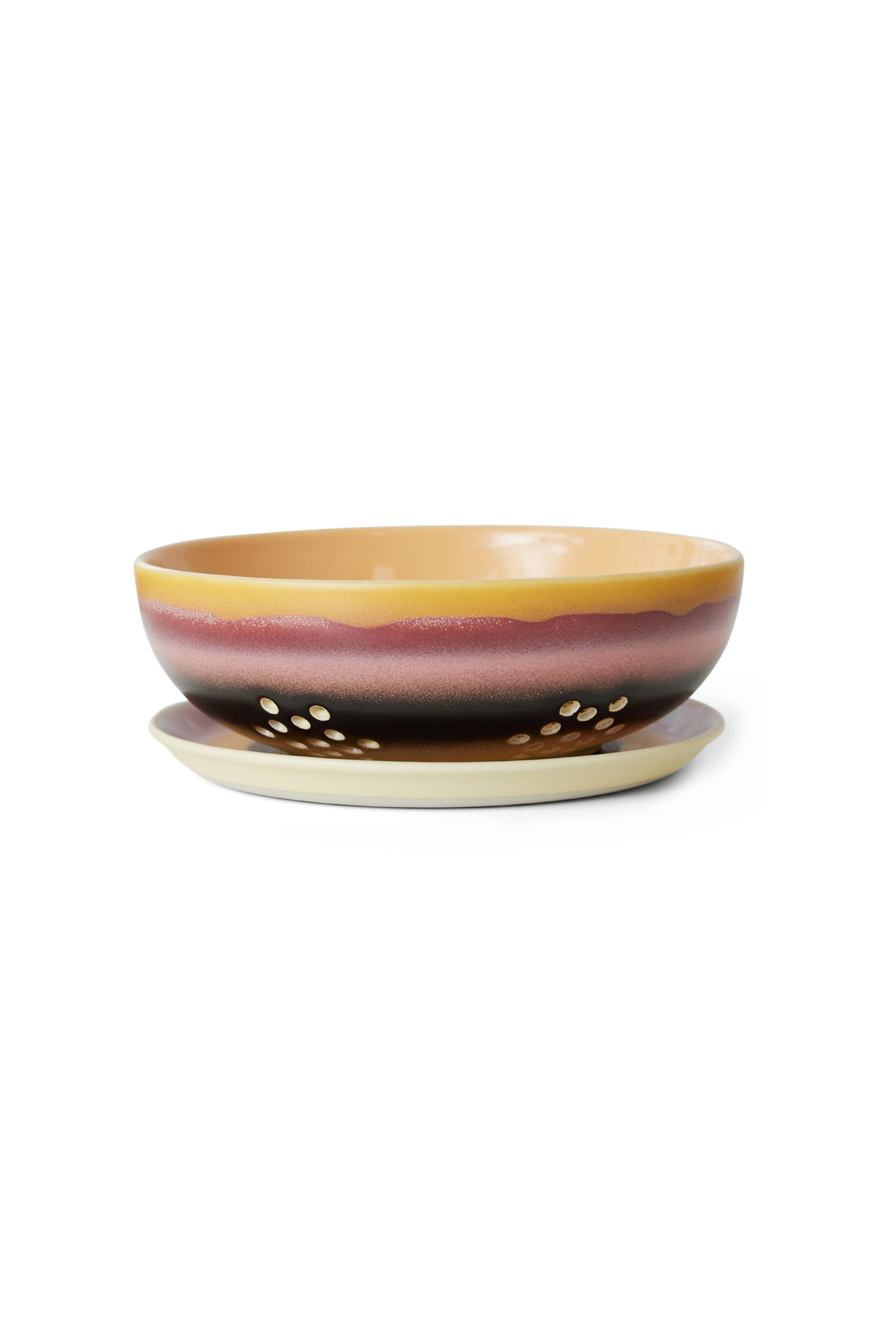 70s Ceramics Sunset Berry Bowl