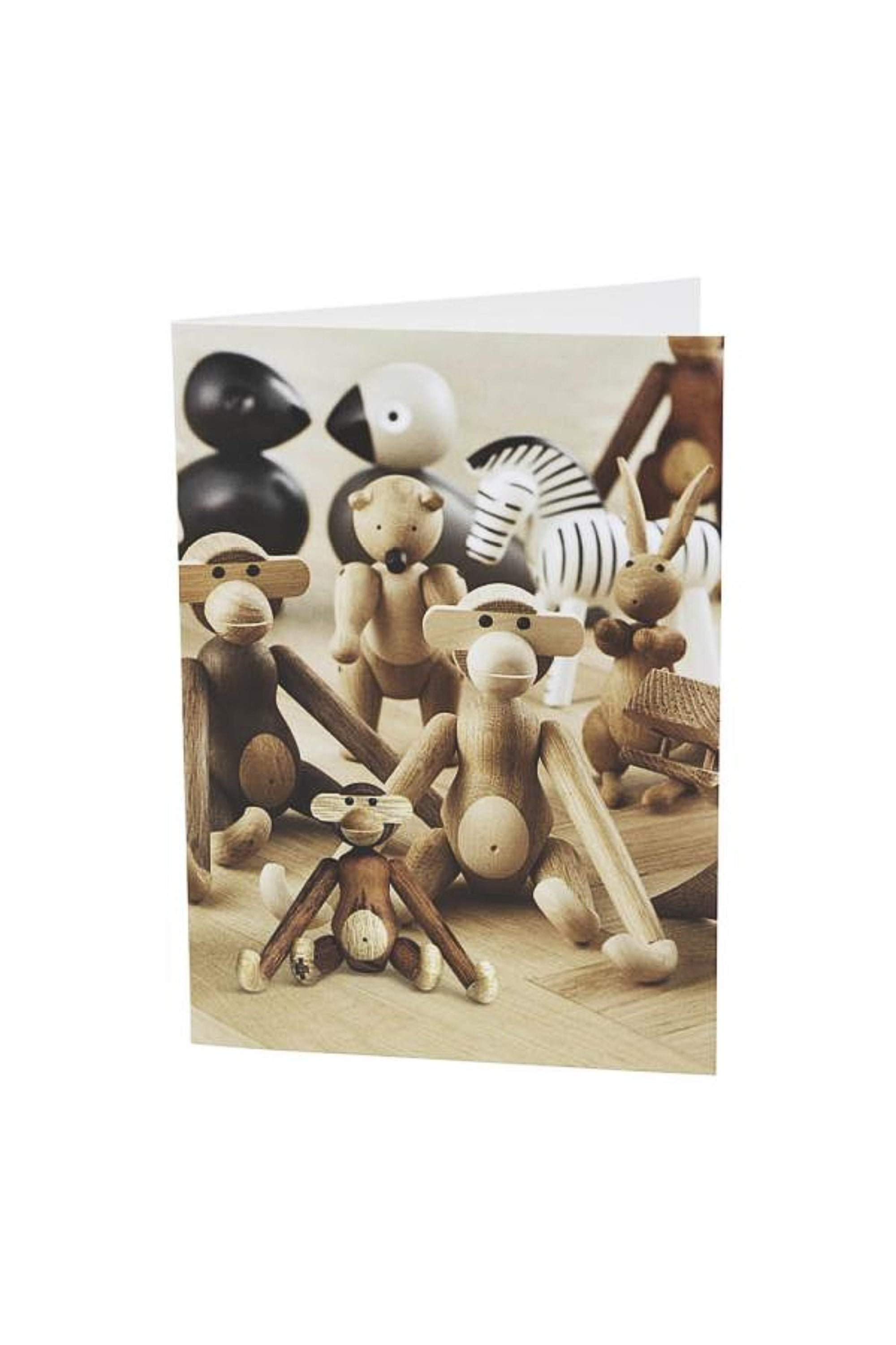 Christmas small monkey card A6