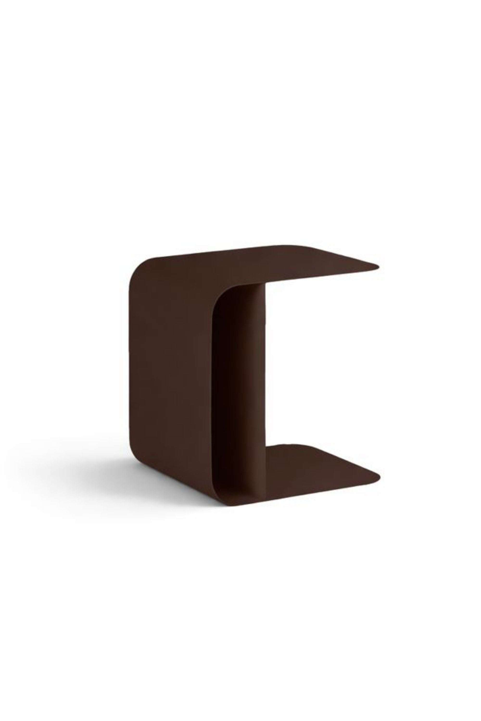 Mira cocoa side table