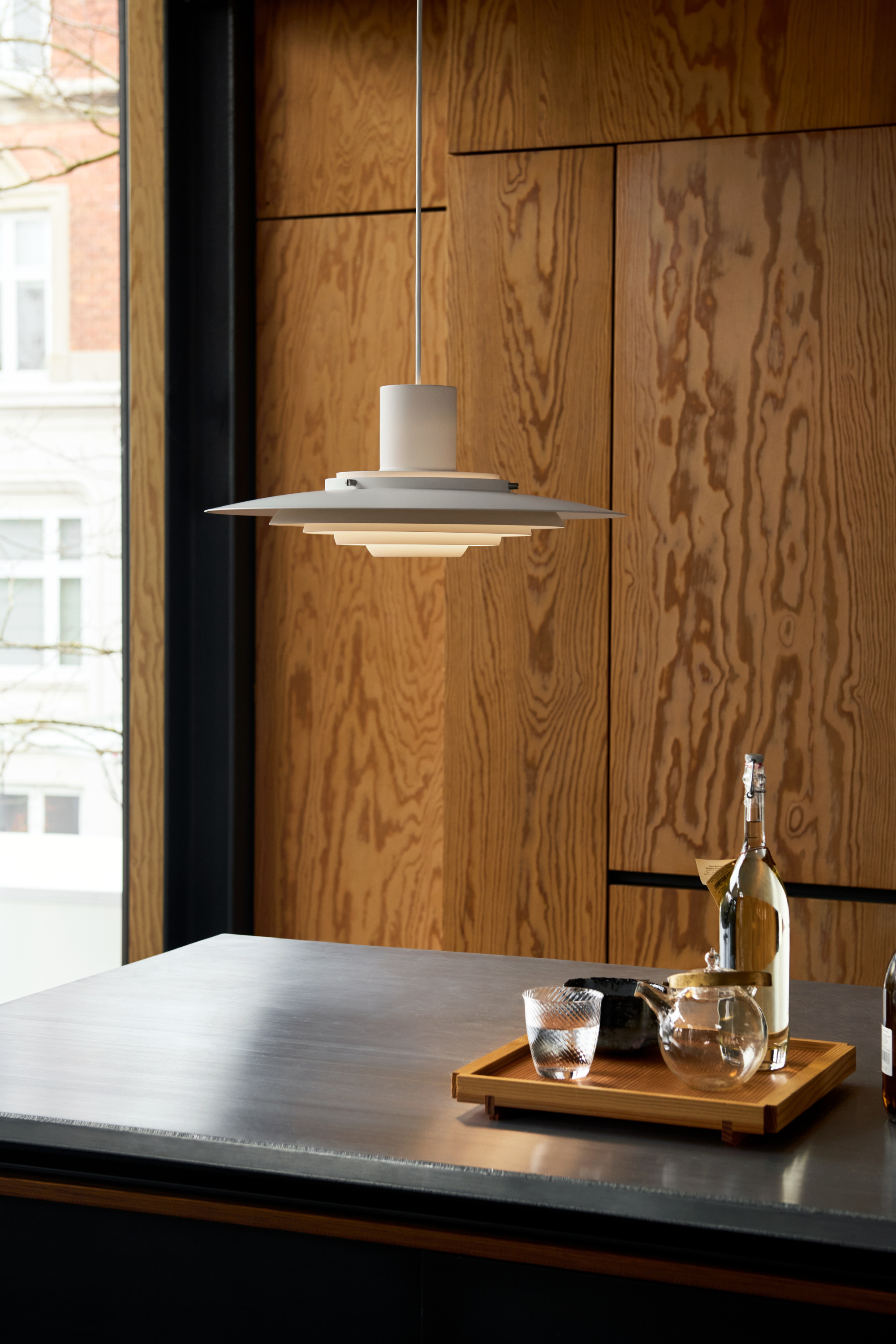 P376 KF1 matt white pendant