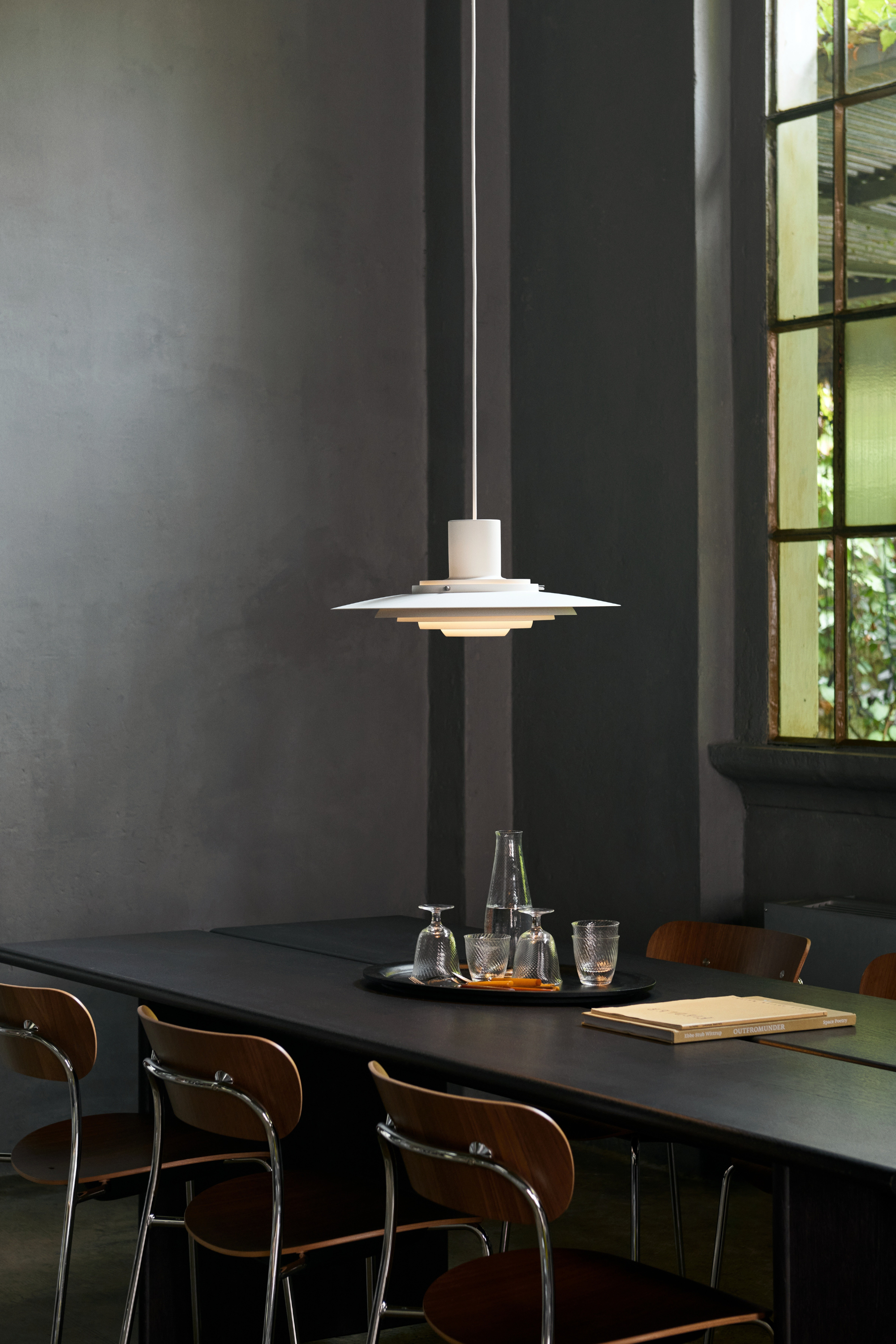 P376 KF1 matt white pendant