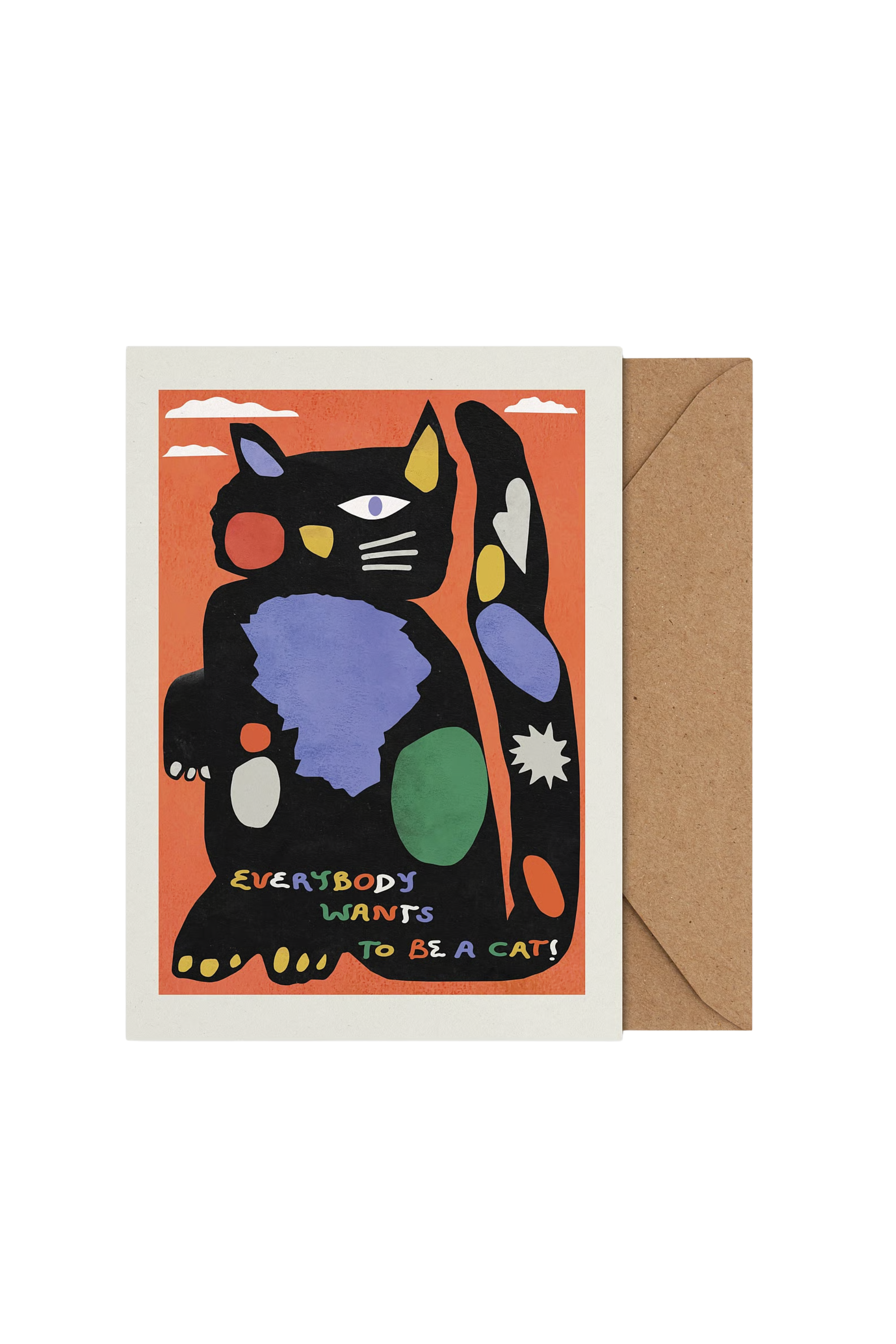 Be a Cat Art Card