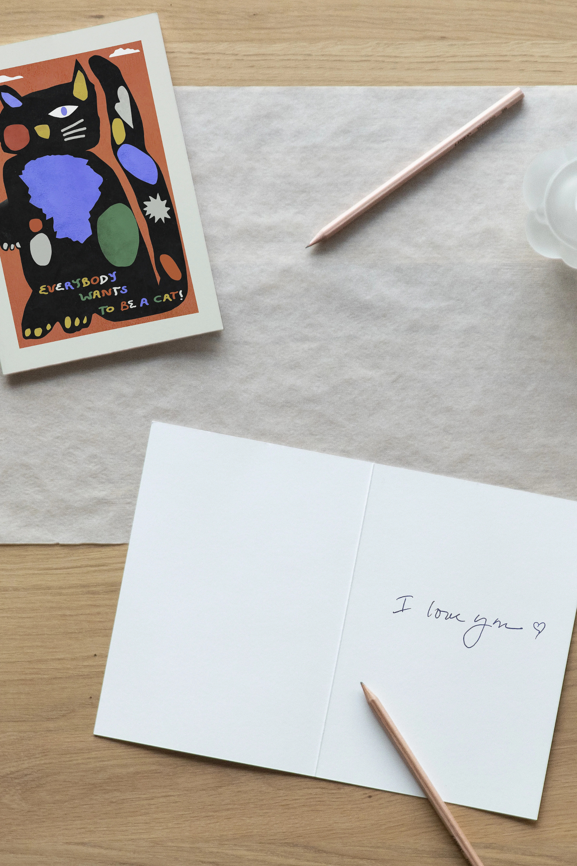 Be a Cat Art Card