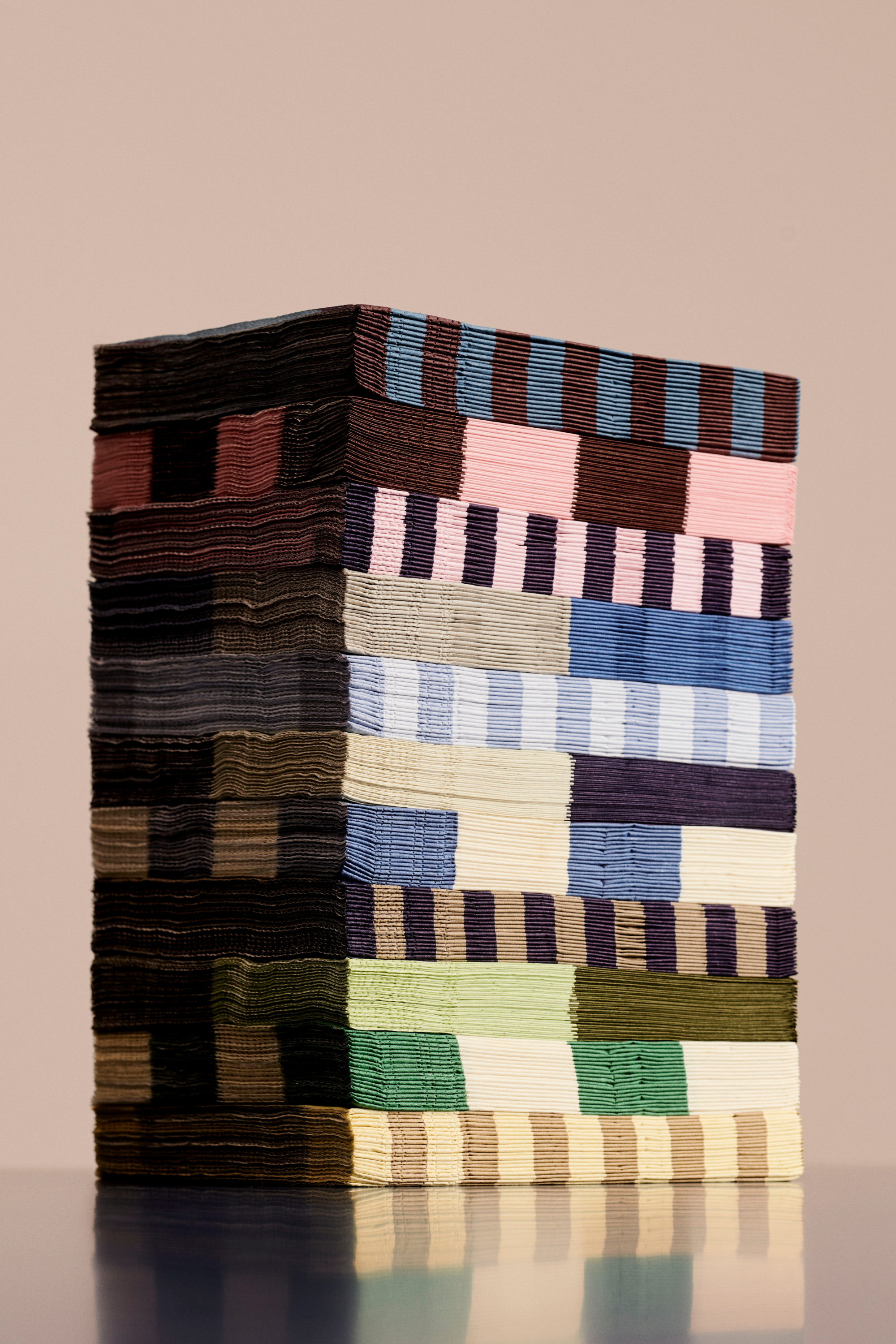 Pattern szalvéták, 20 db, sötétkék- homokszínű