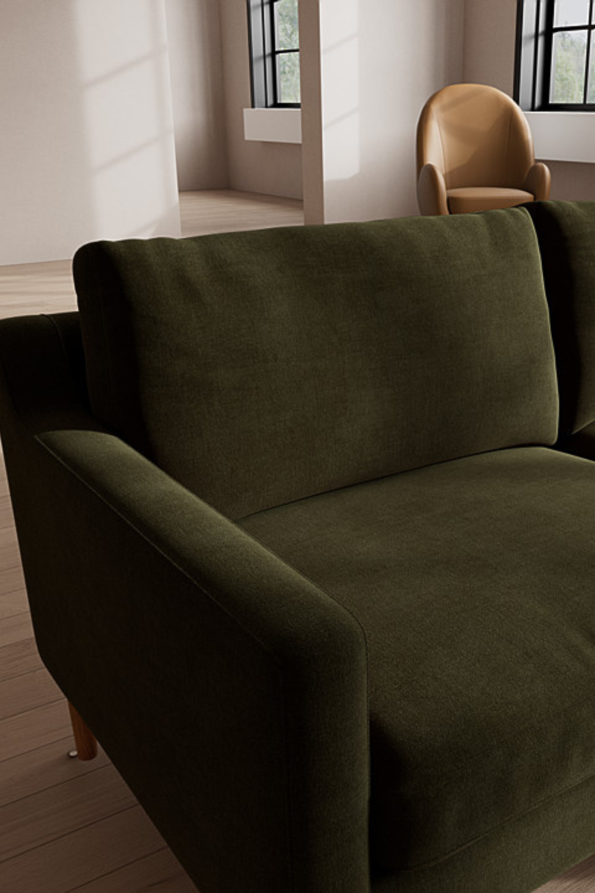 Astha 2-seater sofa Moss Olive