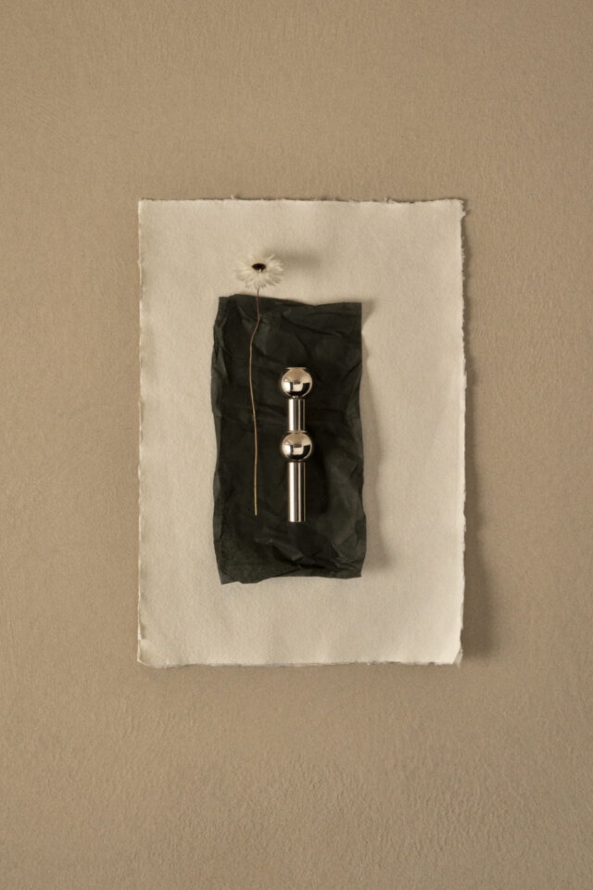 STOFF Nagel króm váza