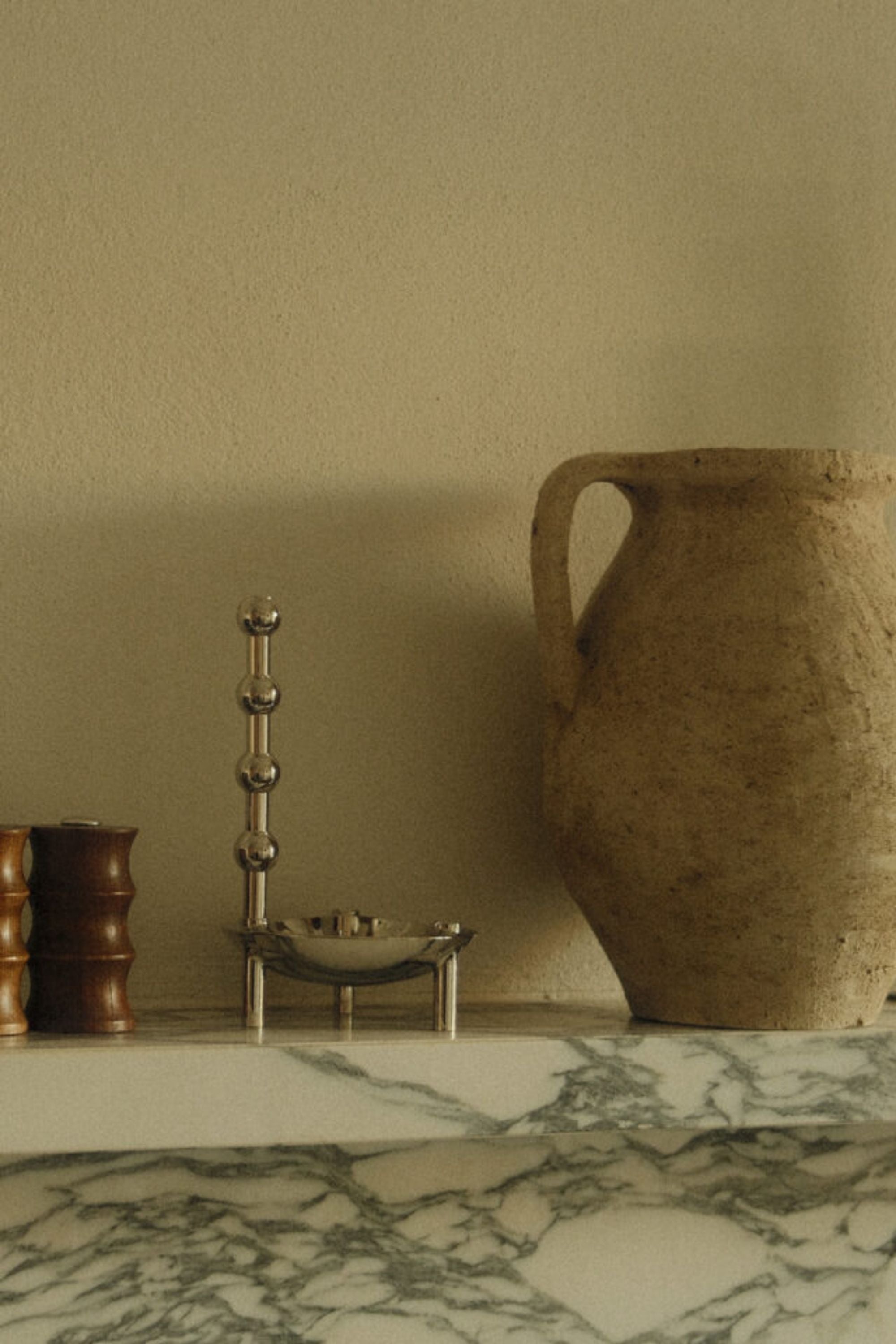 STOFF Nagel króm váza