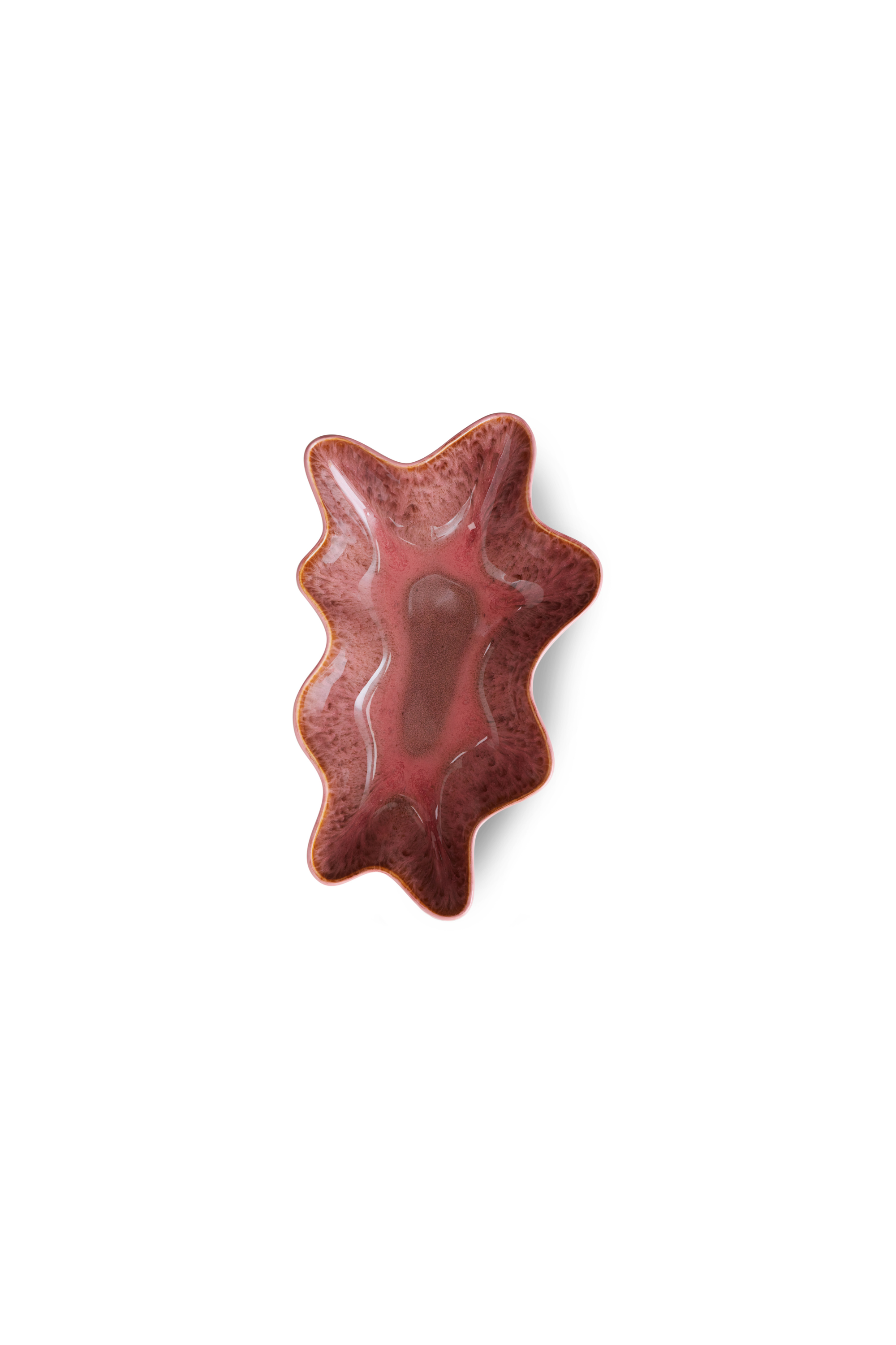Shell serving bowl coral