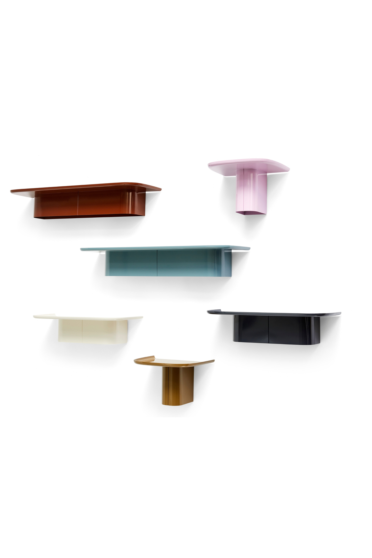 Korpus Shelf Medium 7 Hooks, Sea