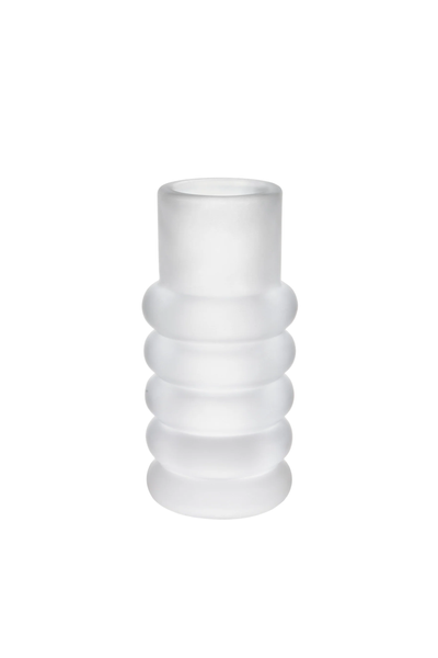 Press Stem Vase Frosted