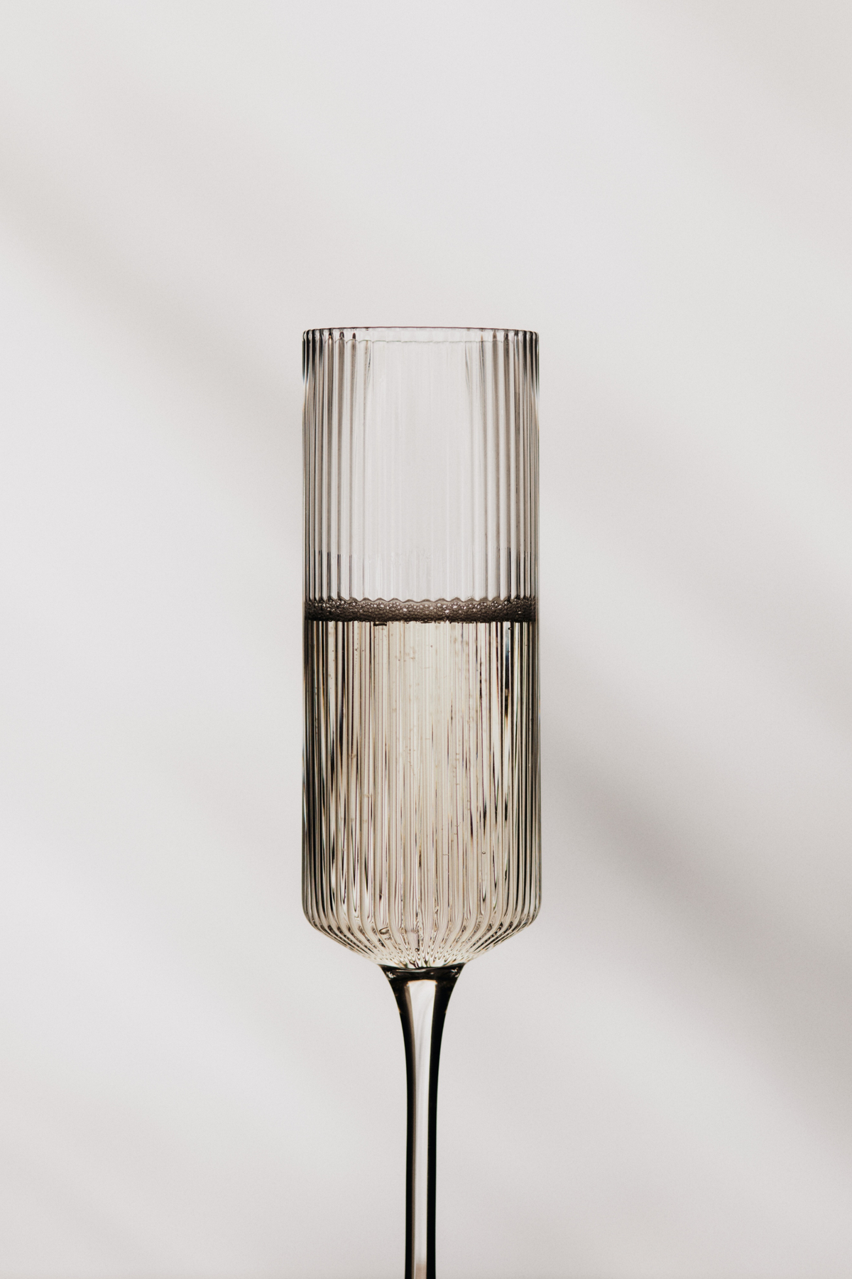 Ripple Champagne Flutes set of 2 clear