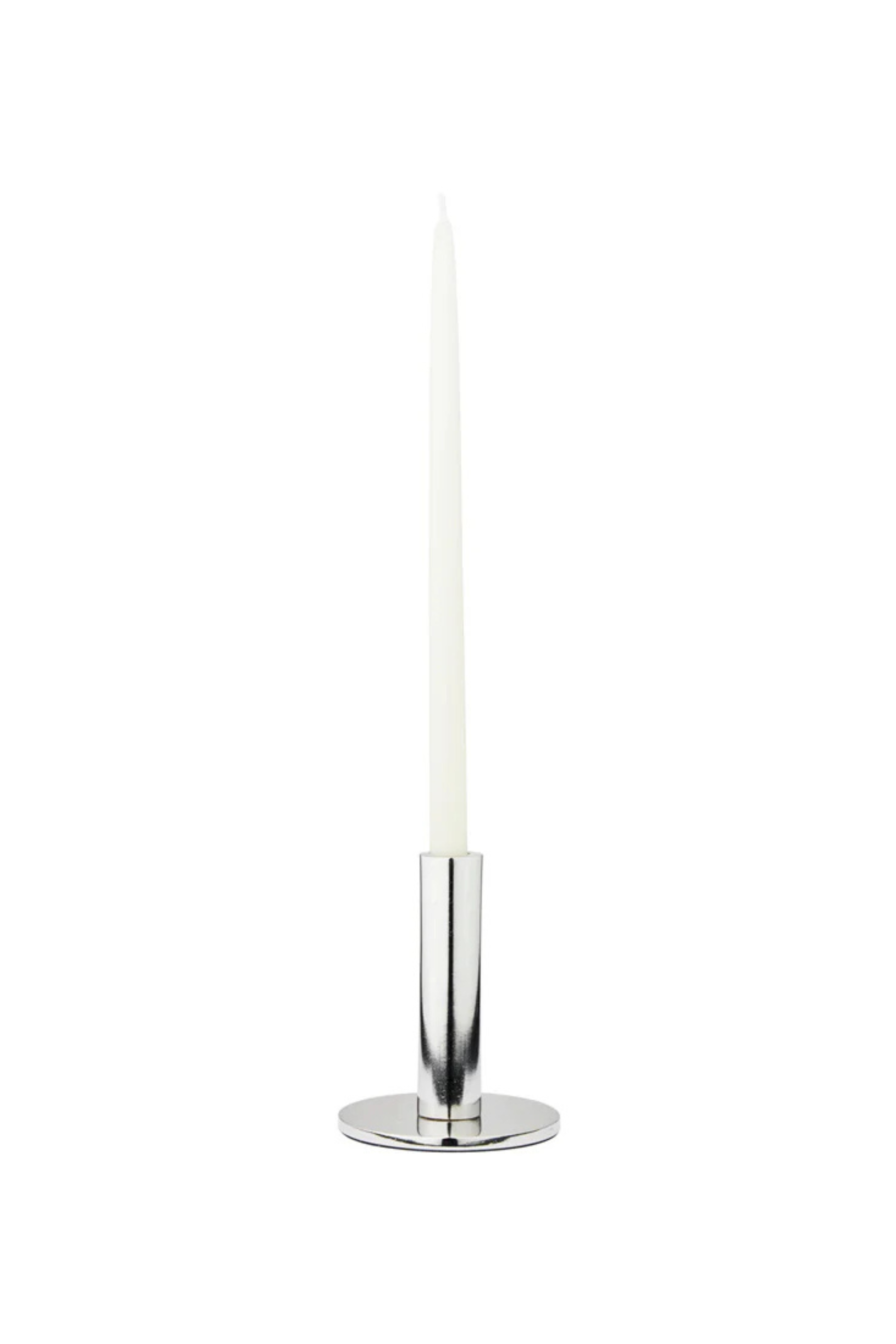 Maro Candle Holder, silver, small
