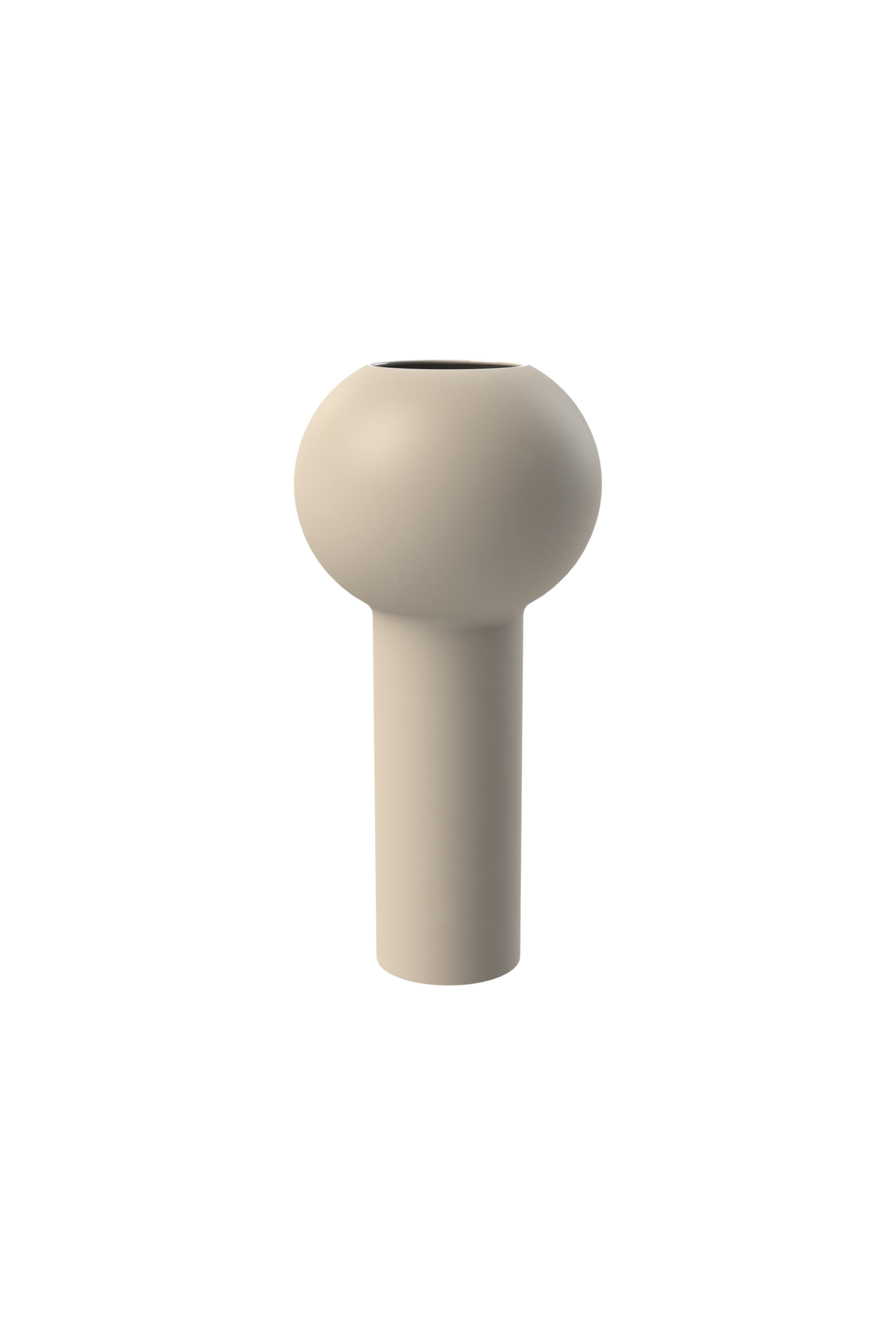Pillar váza, homokszínű, 24 cm