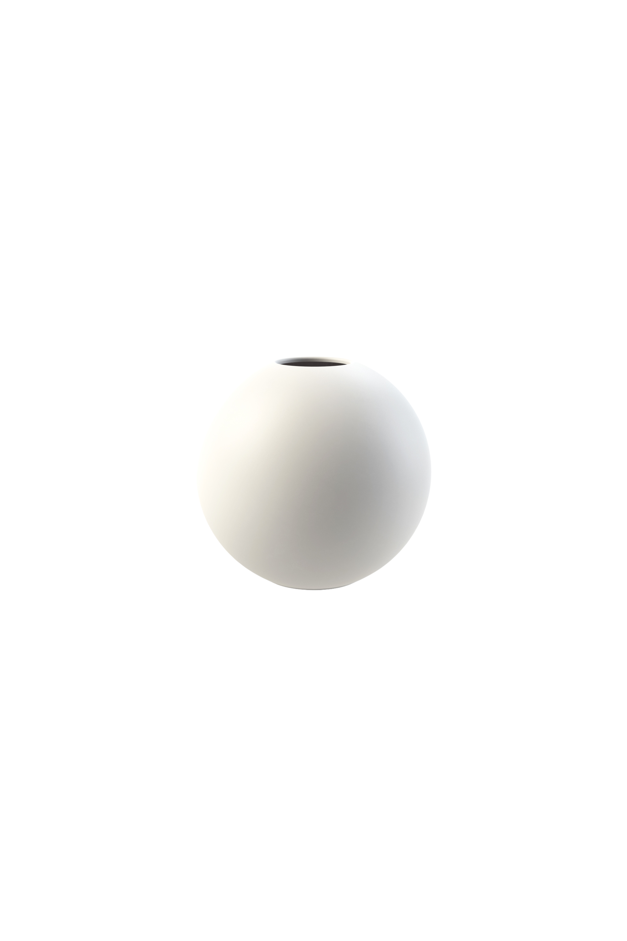 Ball váza, fehér, 10 cm
