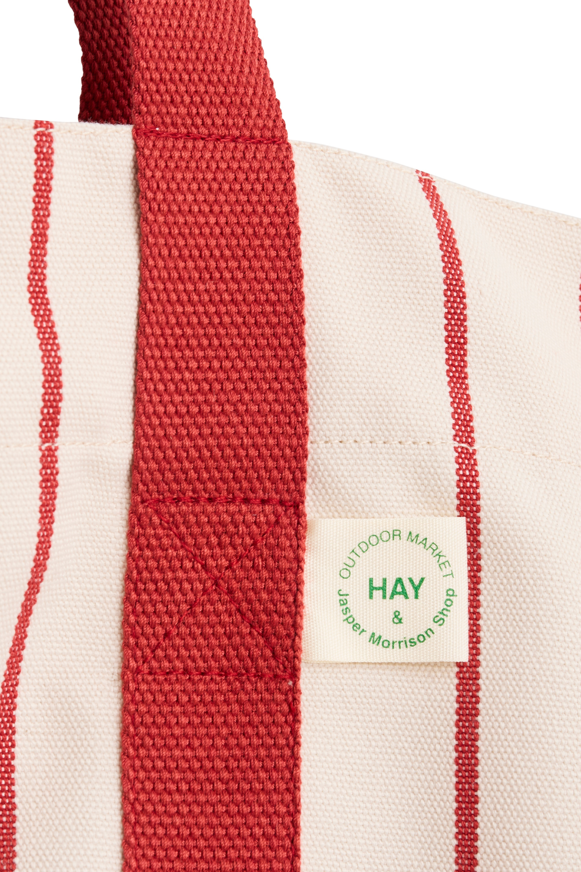 Outdoor Market Picnic Bag M, beige - red