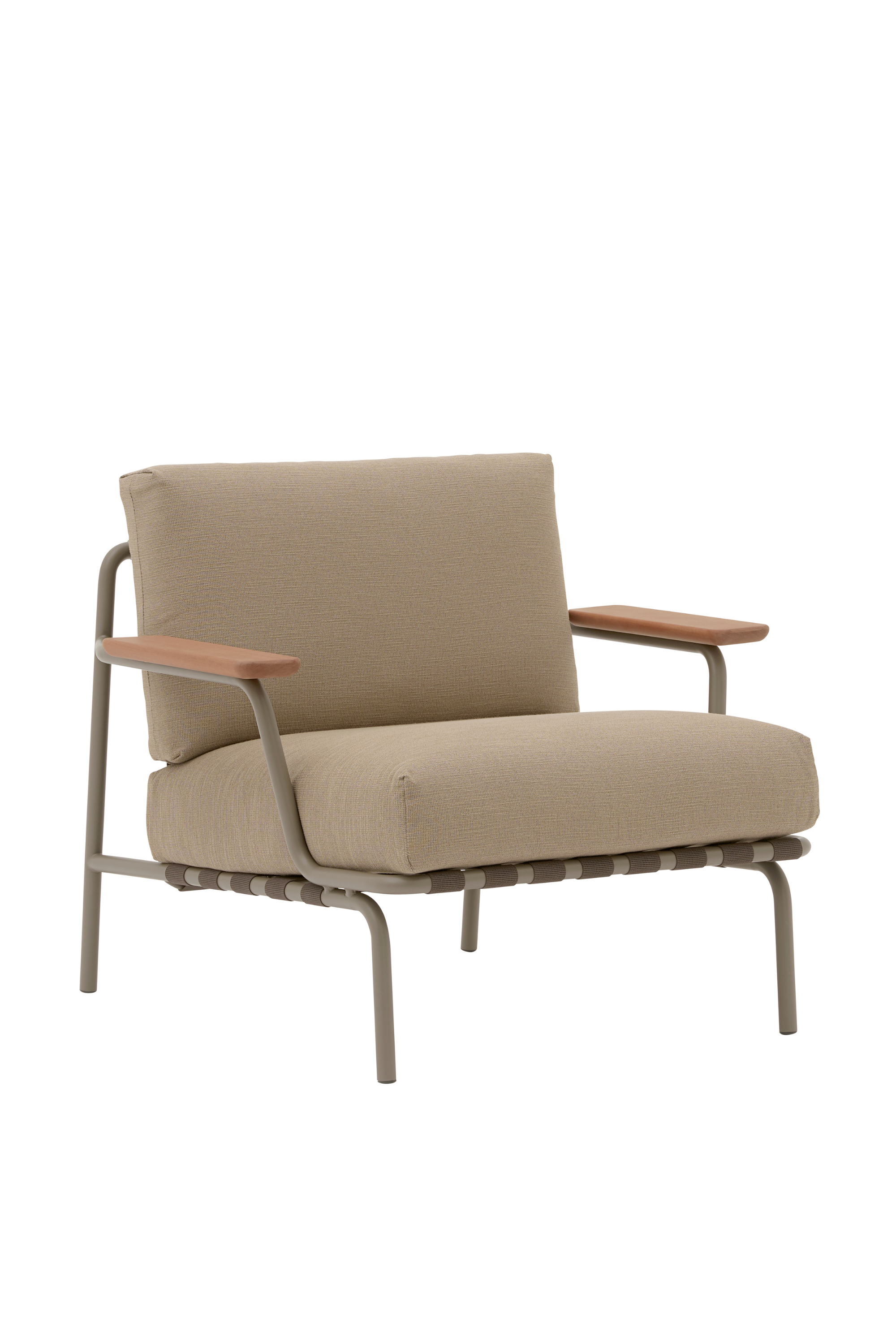 Settle Lounge Chair Ribbed Weave 5/Taupe