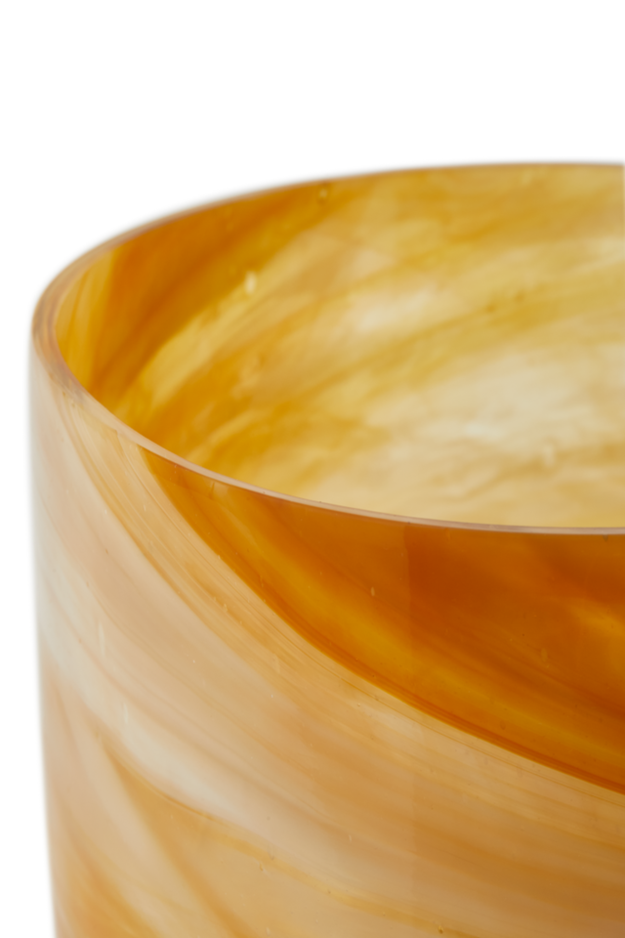 Marbled Glass bézs váza, kicsi
