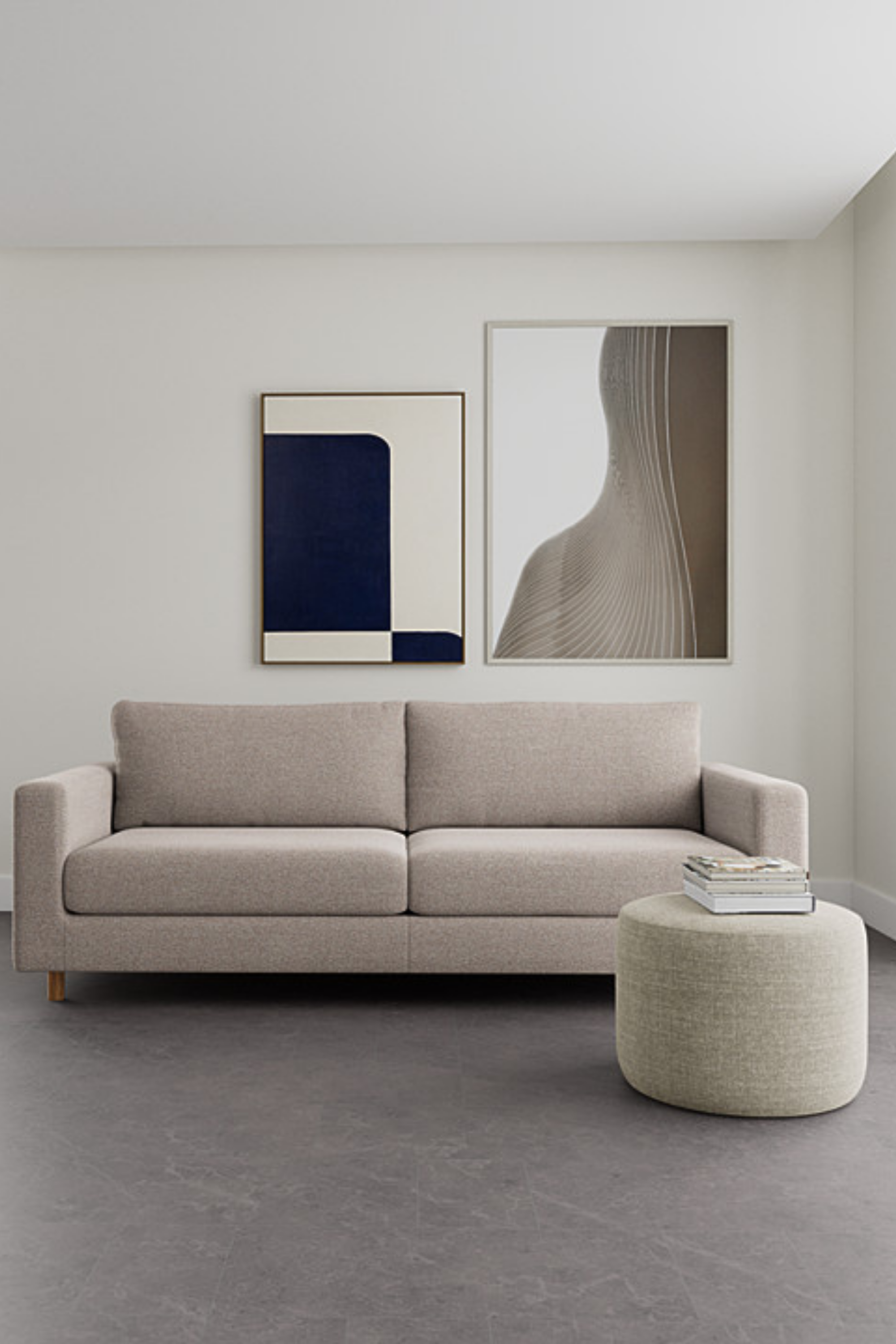 Douglas 3 seater sofa, Agnes Brown