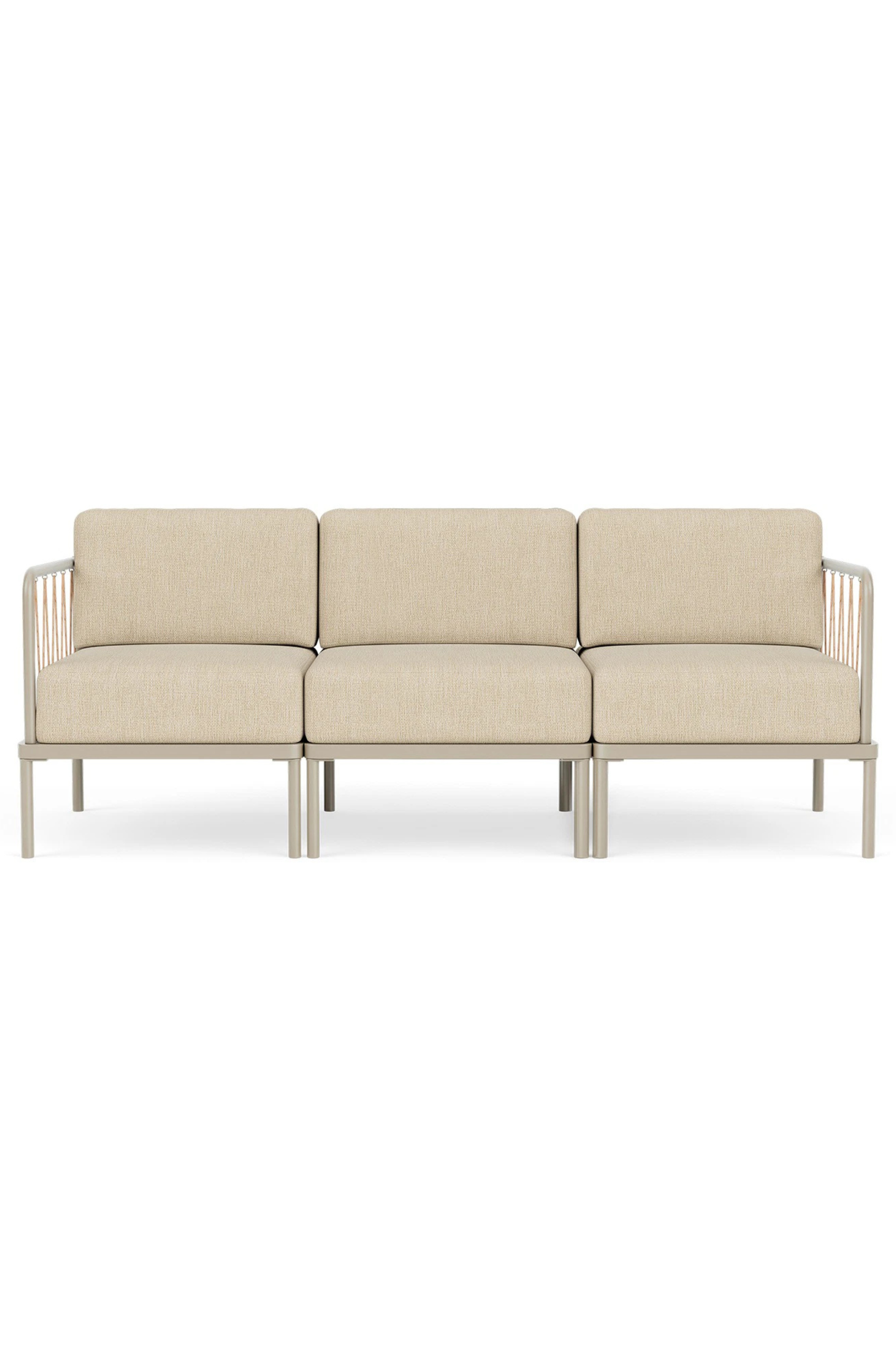 Hadley Outdoor 3-seater Sofa, marzipan