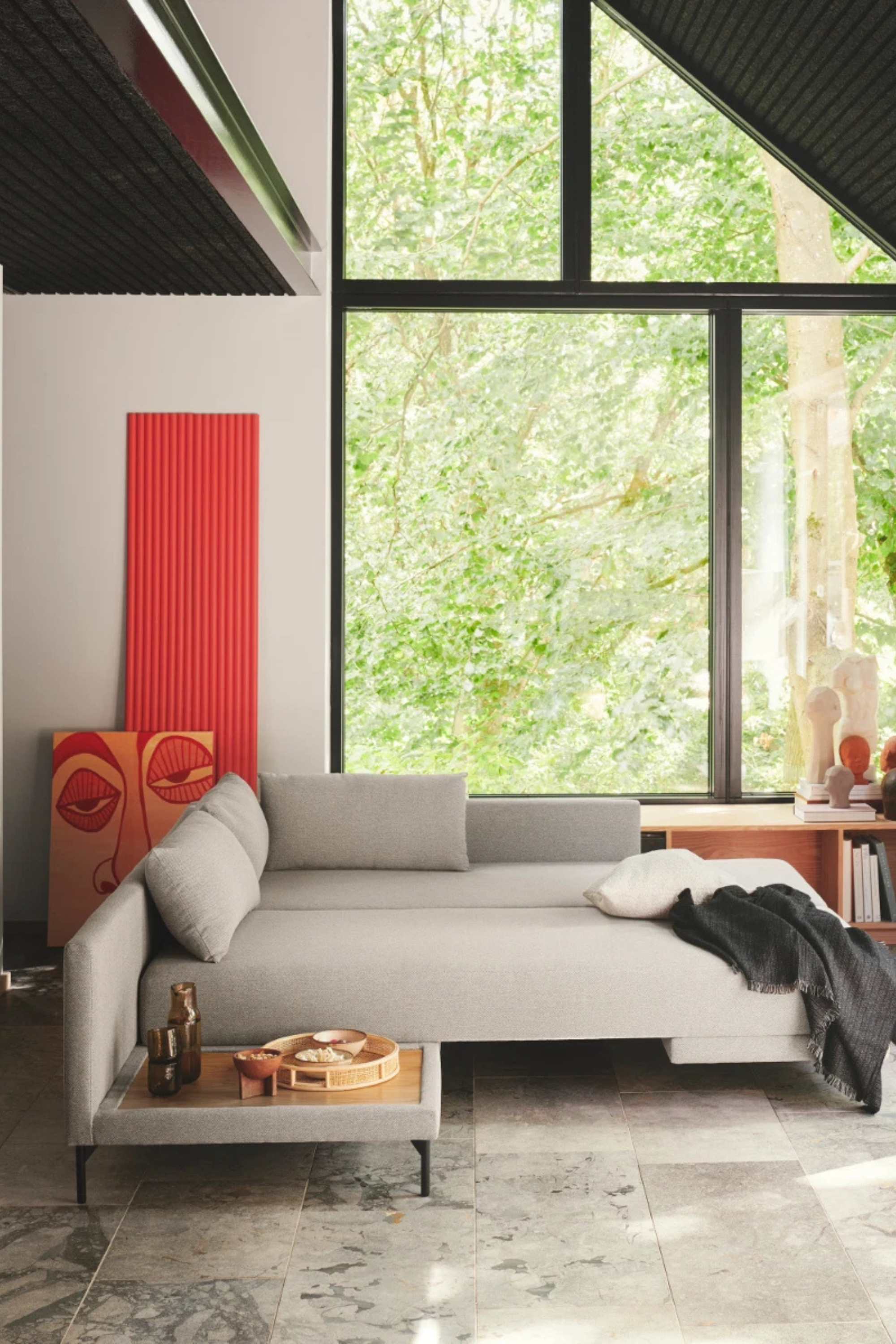 Vivica Sleeper sofa chaise longue left Agnes Brown