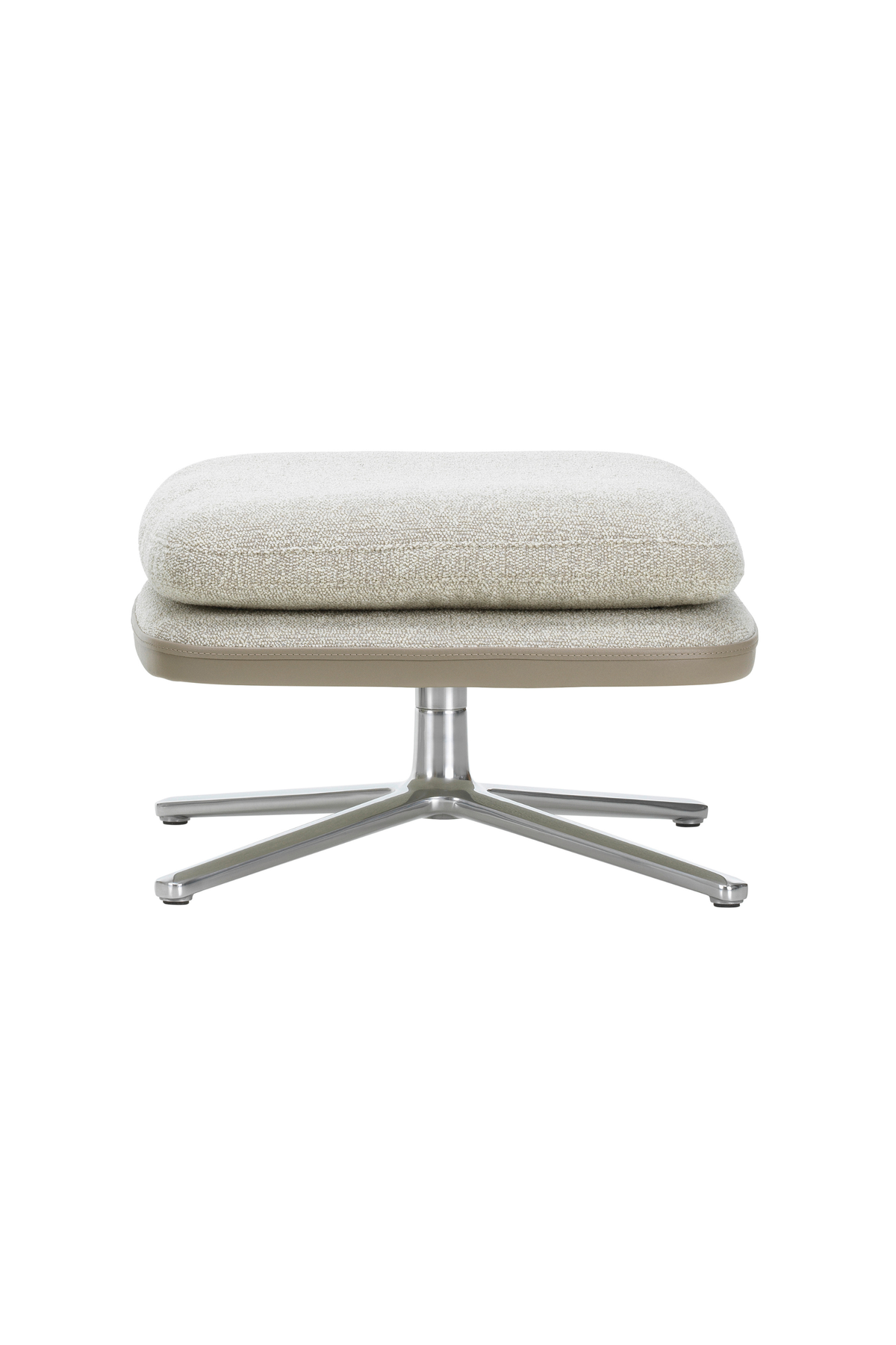 Grand Relax Ottoman, Nubia Leather Forte, Cream/sand