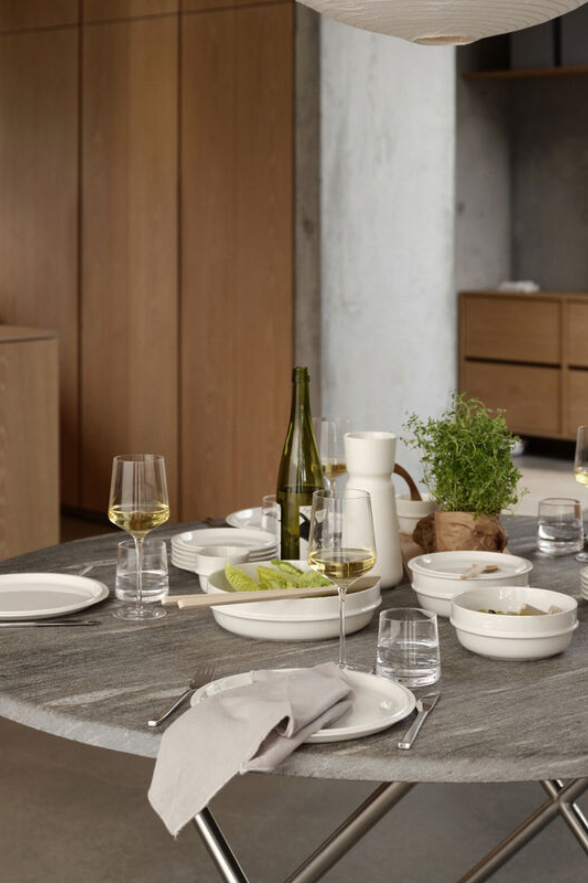 Rocks White wine glass set