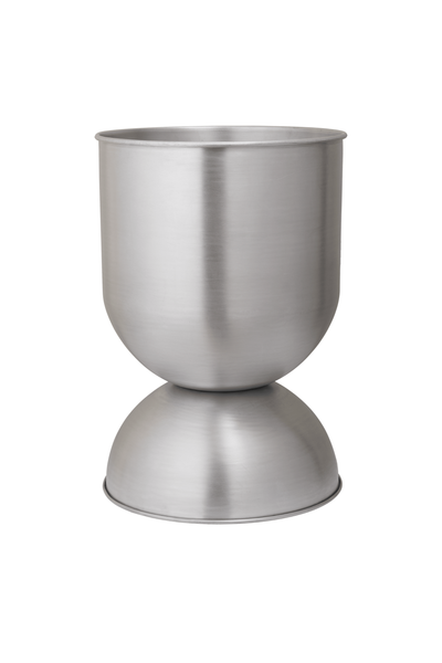 Hourglass Pot Medium aluminium