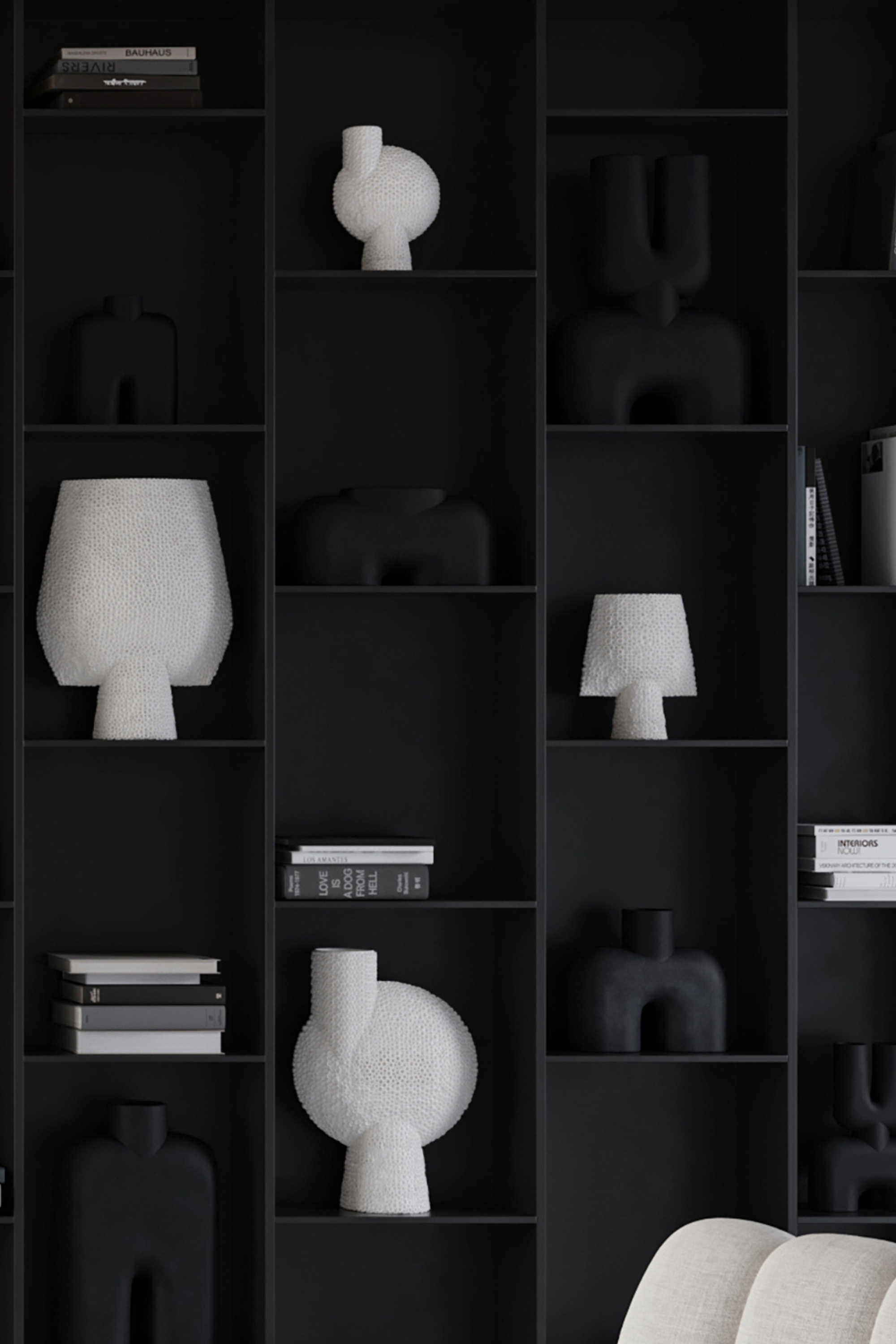 Sphere Bubl Shisen Váza, nagy, csontfehér