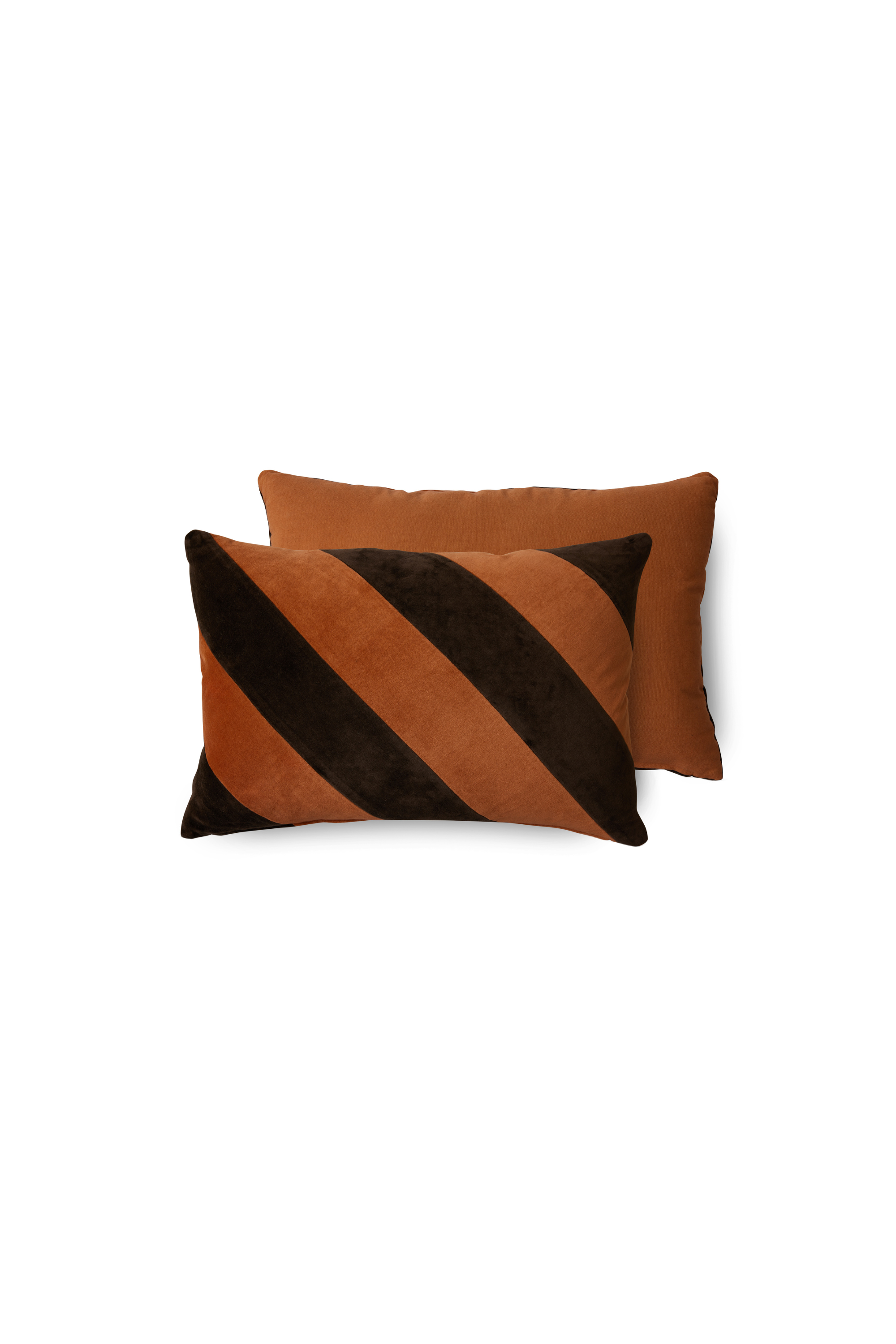 Striped velvet cushion september