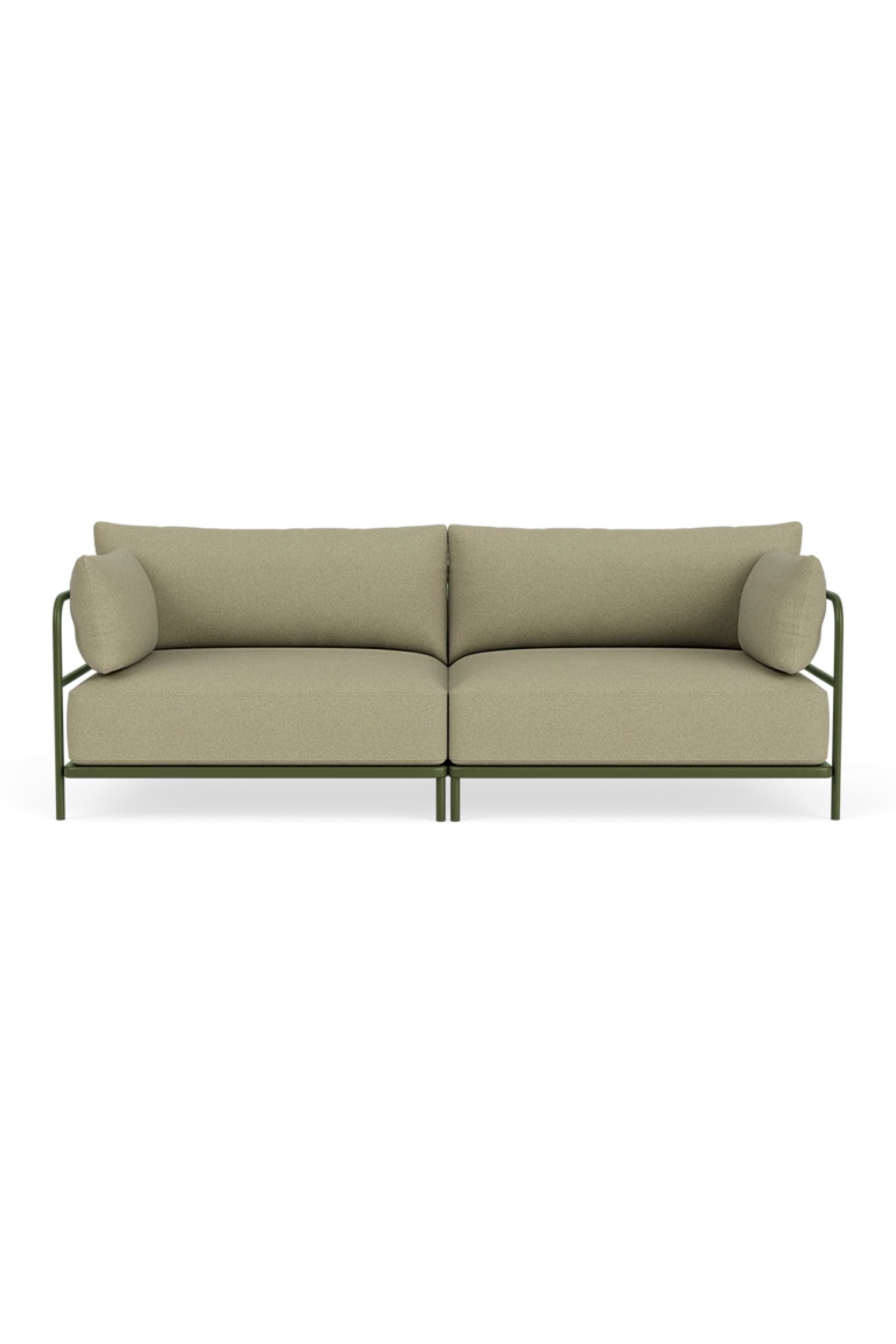 Vincent Outdoor 3-seater modular sofa Clary Sage Green