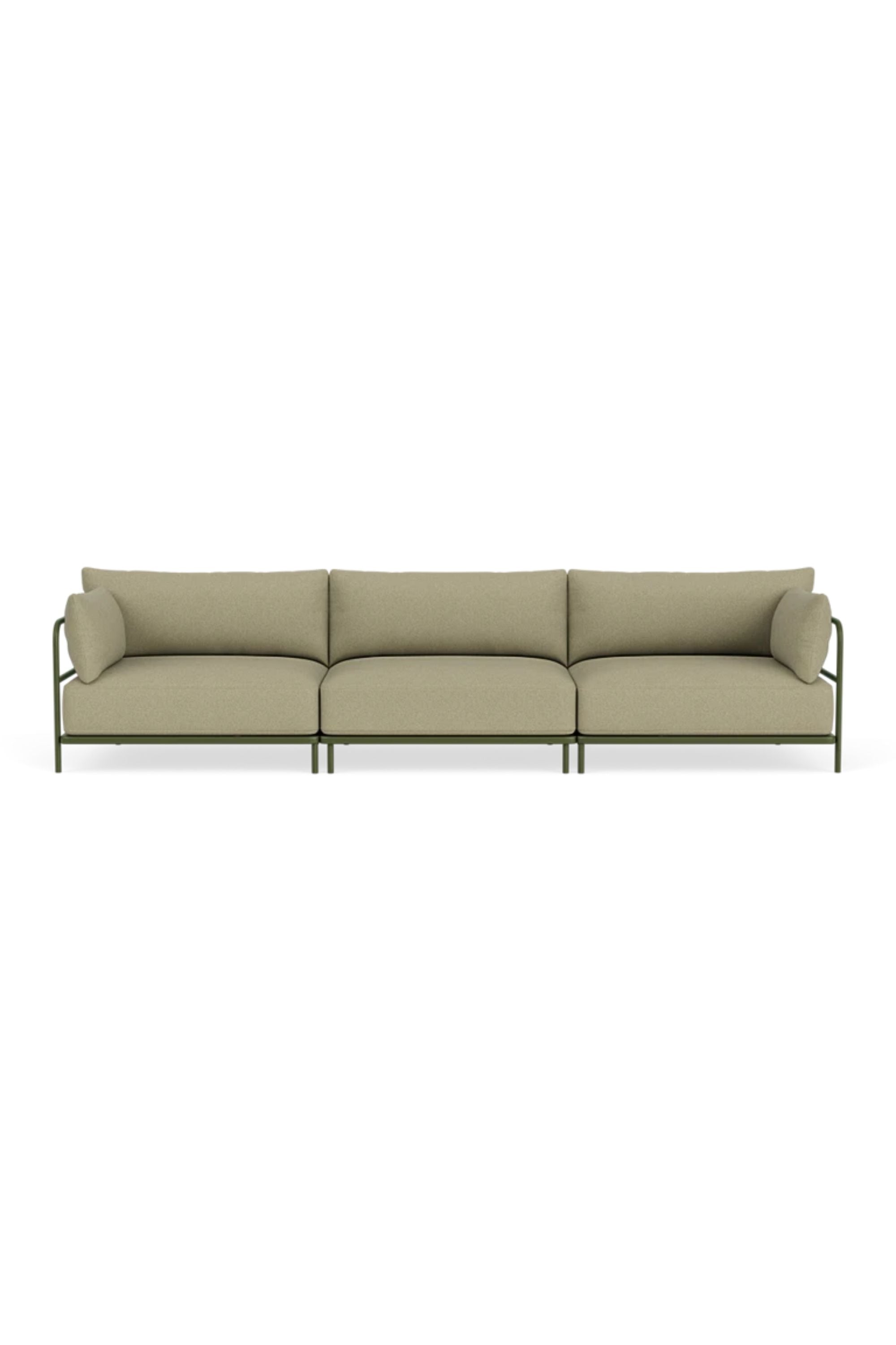 Vincent Outdoor 3,5-seater modular sofa Clary Sage Green
