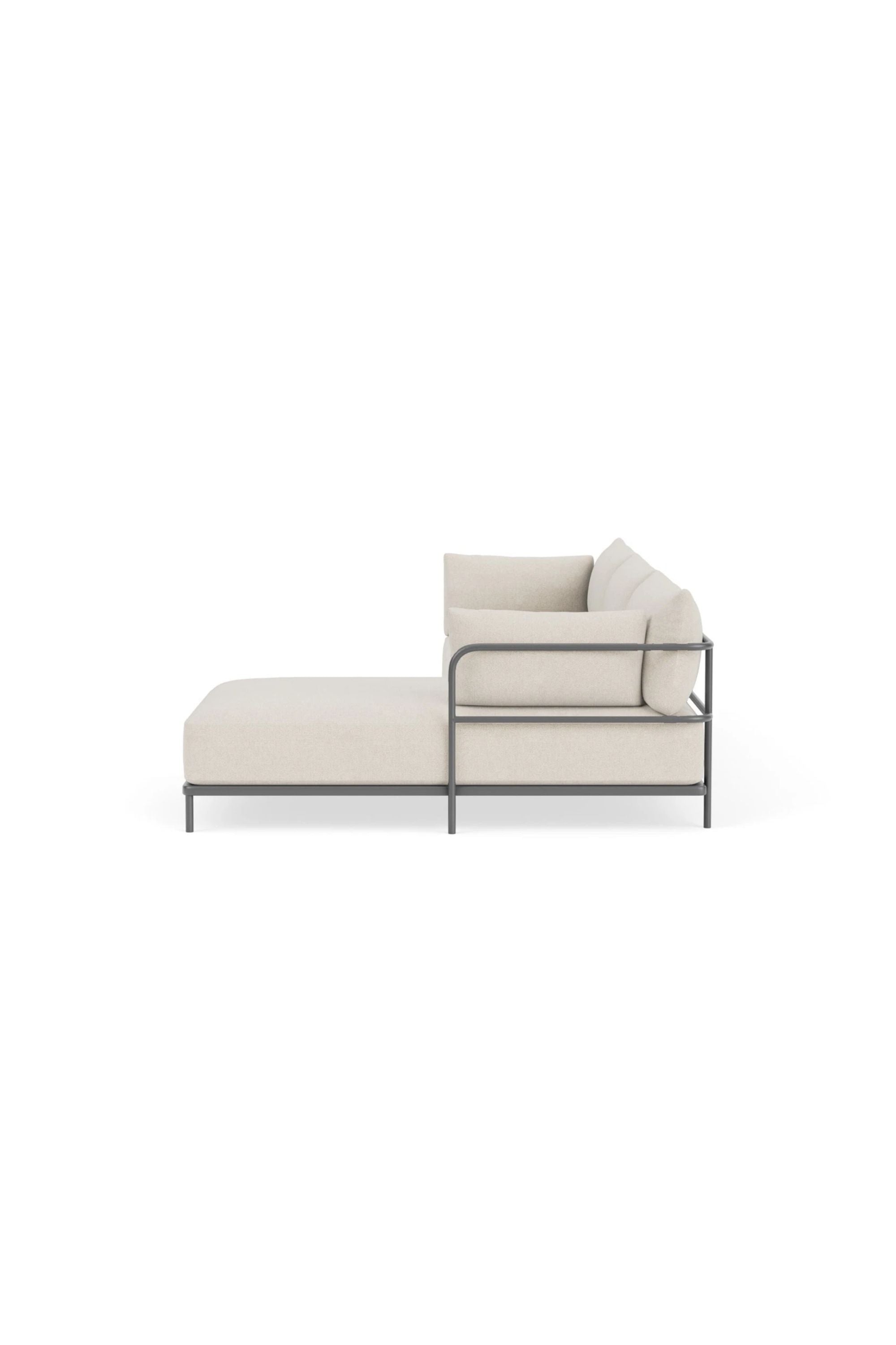 Vincent Outdoor 4-seater chaise right modular sofa Martinique