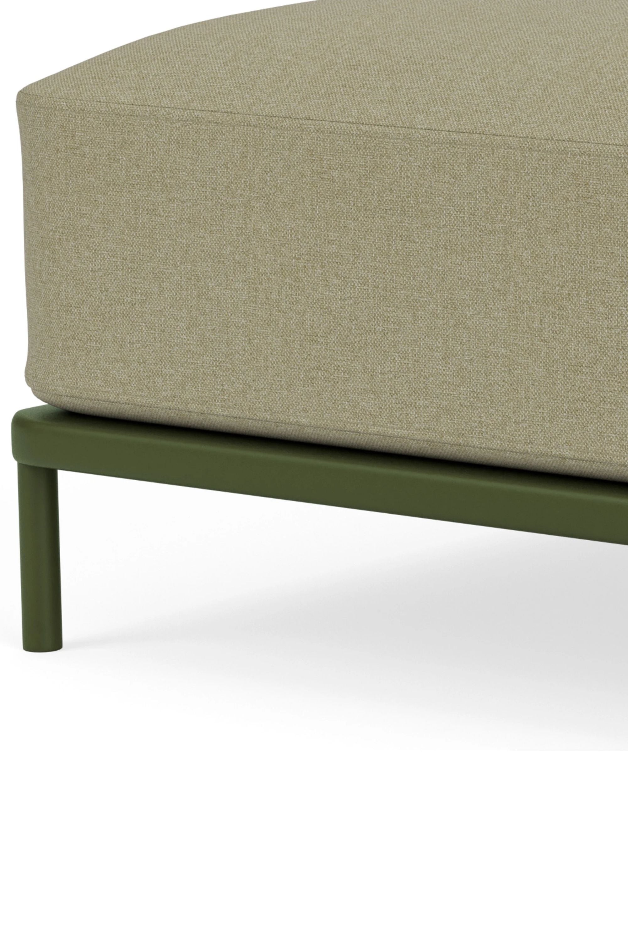 Vincent Outdoor Module footrest Clary Sage Green