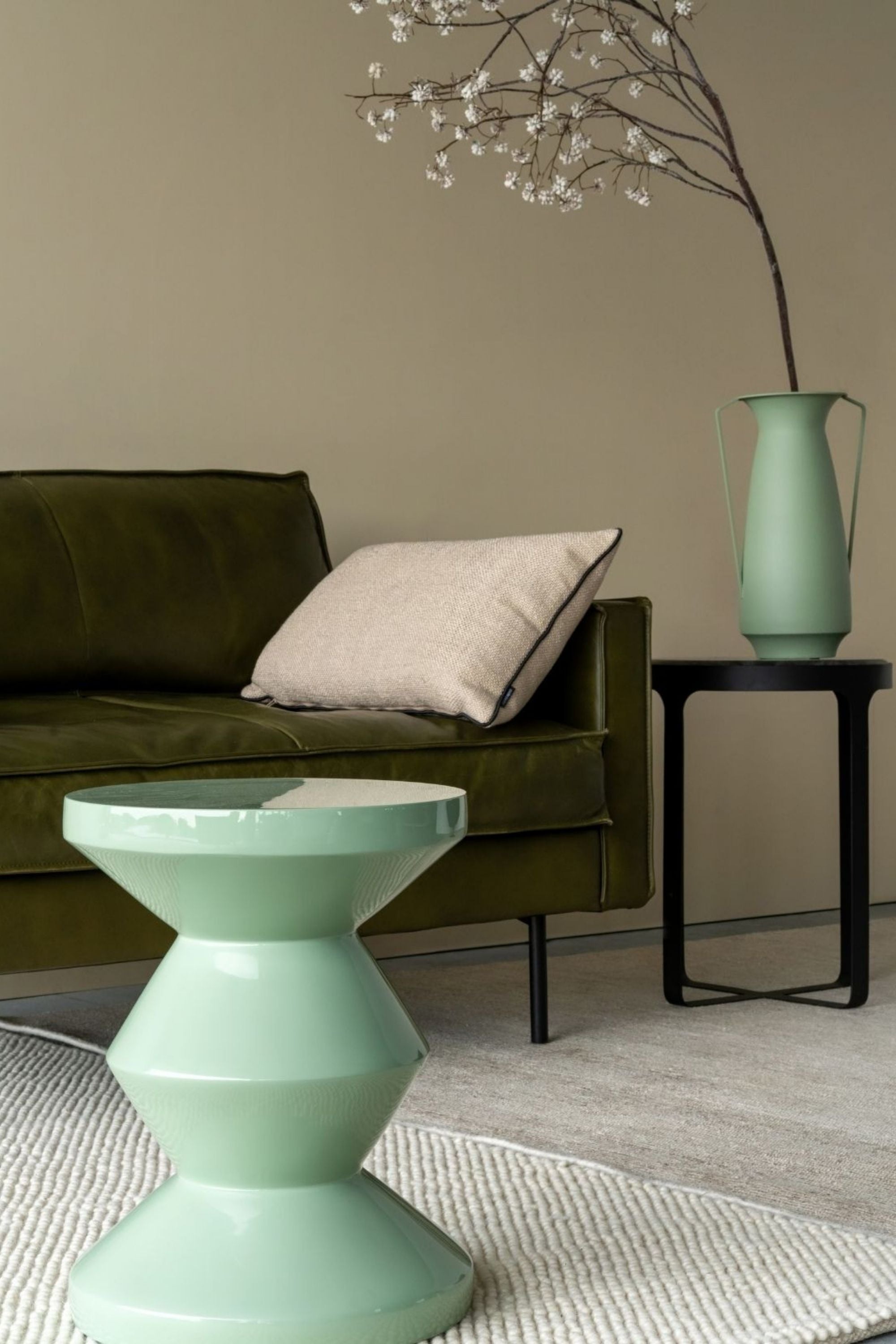 Zig Zag olívazöld ülőke