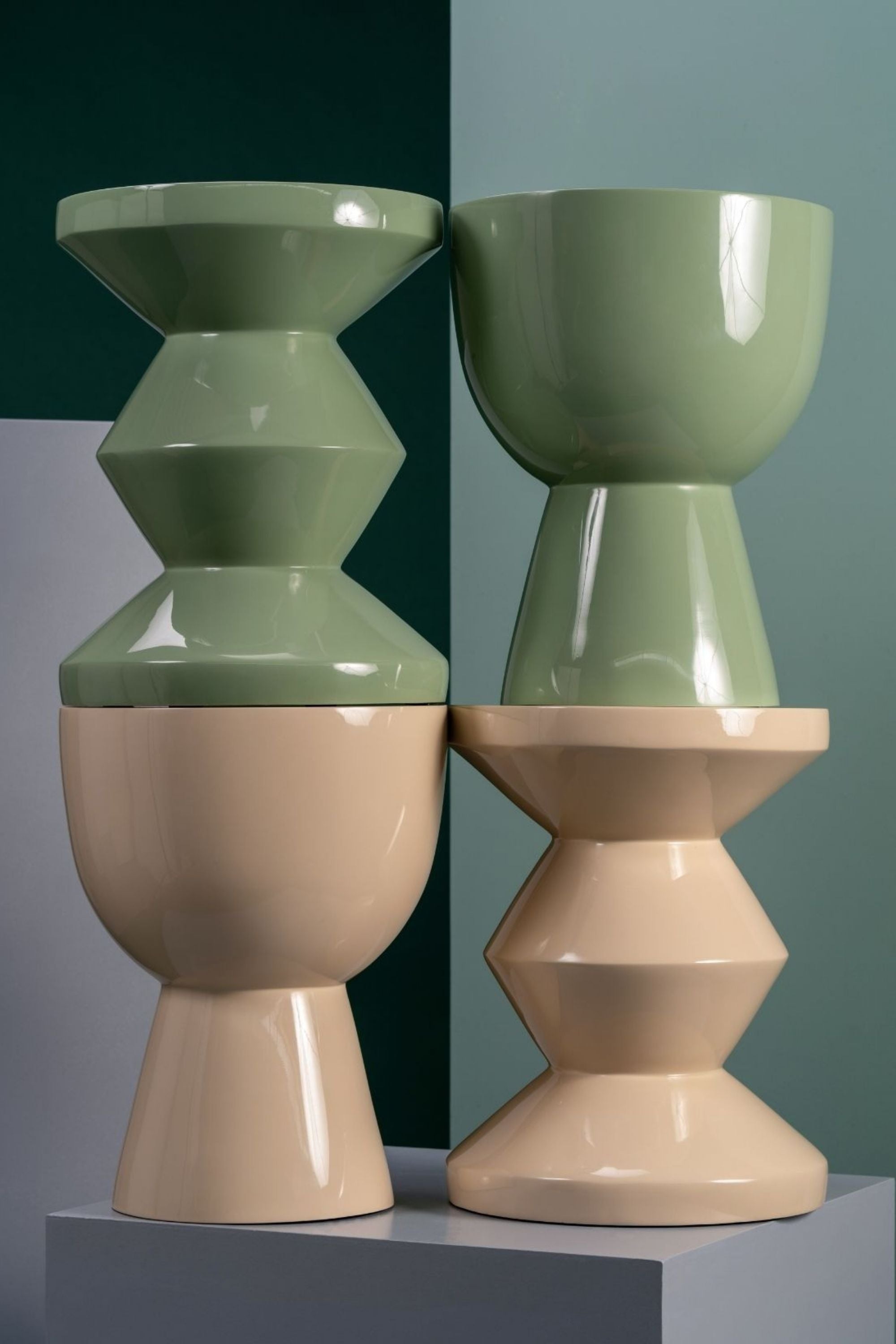 Zig Zag olívazöld ülőke