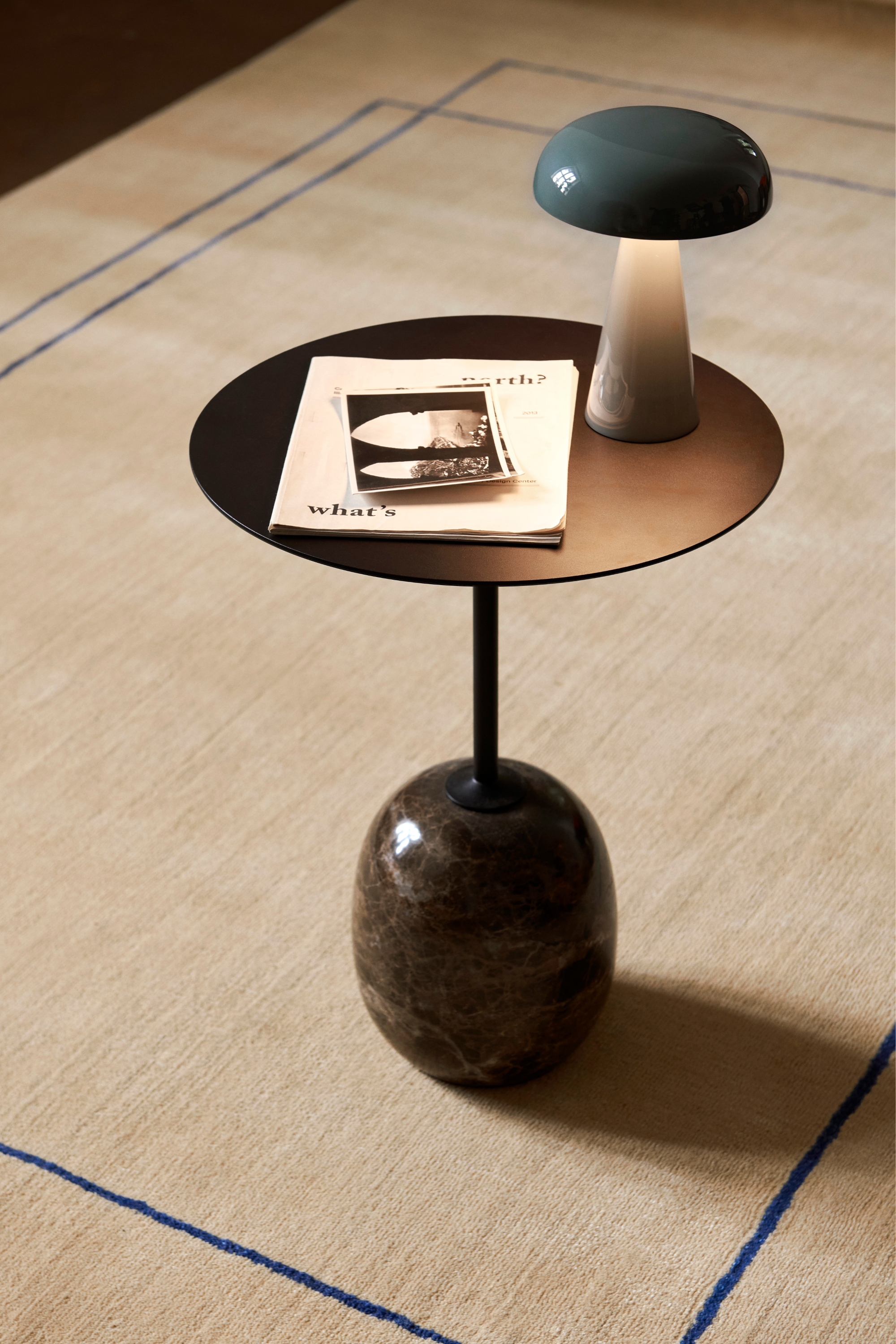 Como Stone Blue portable table lamp