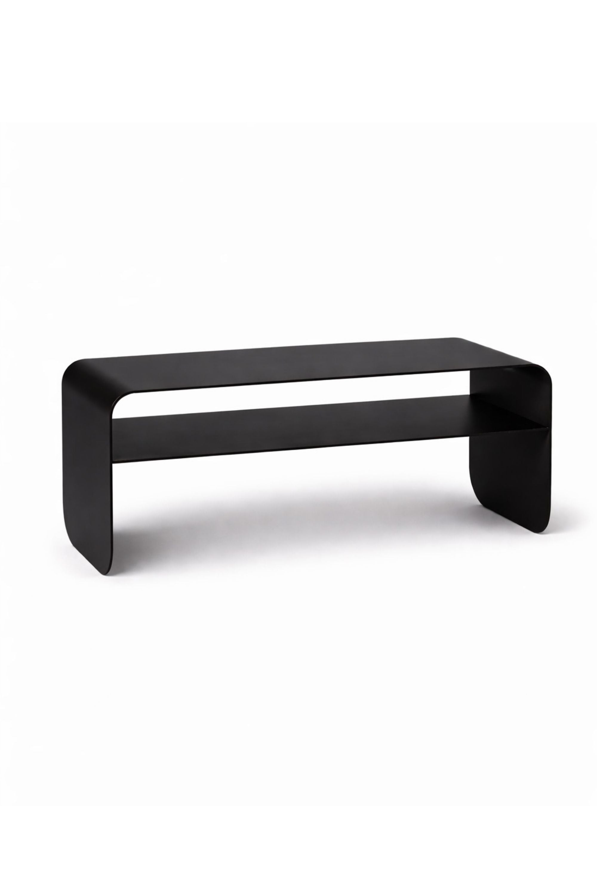 Arden midnight coffee table with shelf